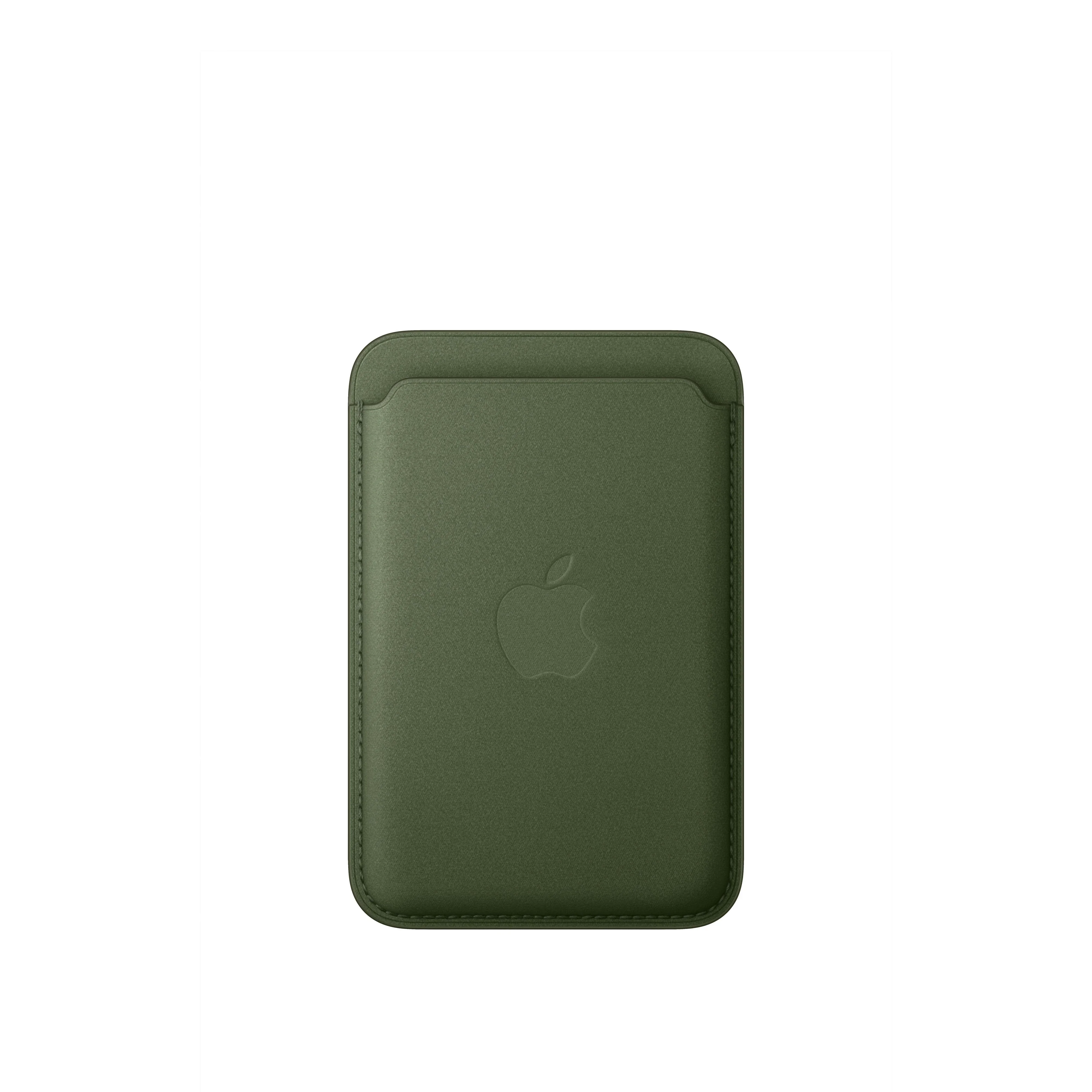 Portofel Apple FineWoven cu MagSafe pentru iPhone, Moss