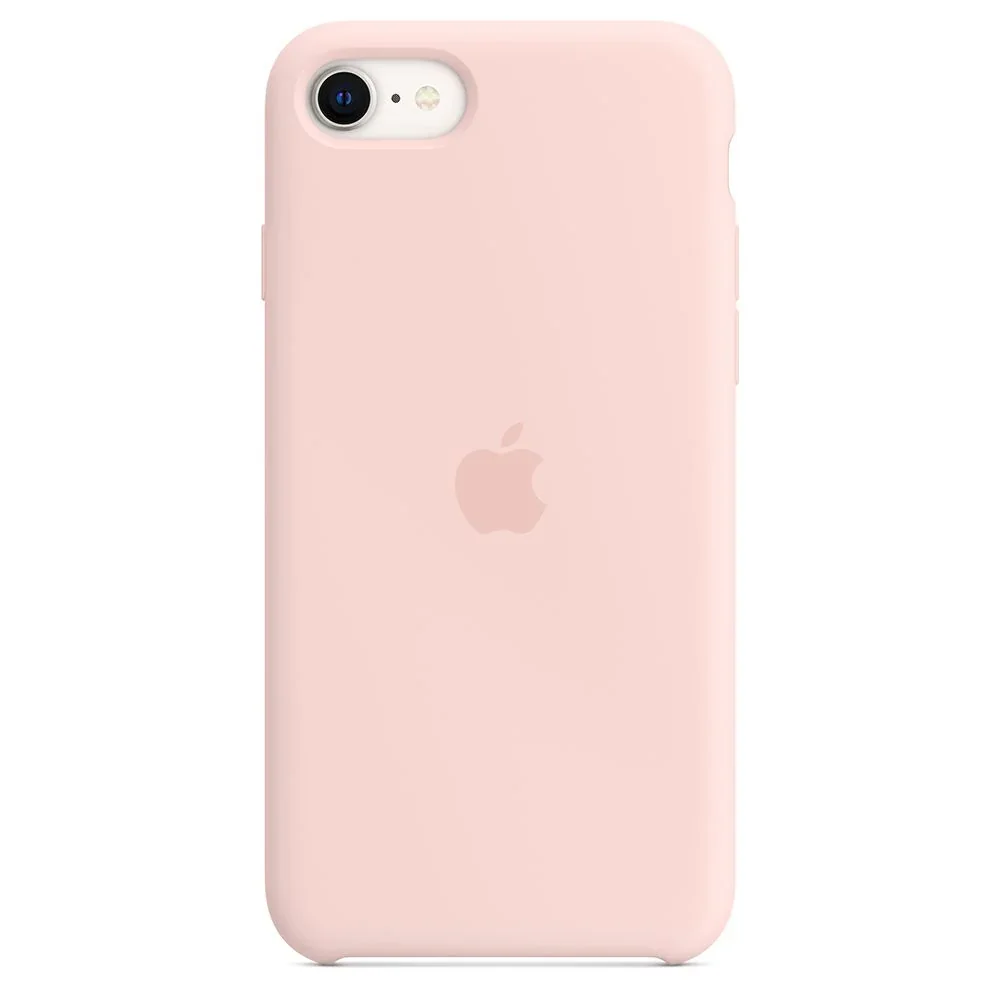 Husa de protectie Apple cu MagSafe pentru iPhone SE, Silicon, Chalk Pink