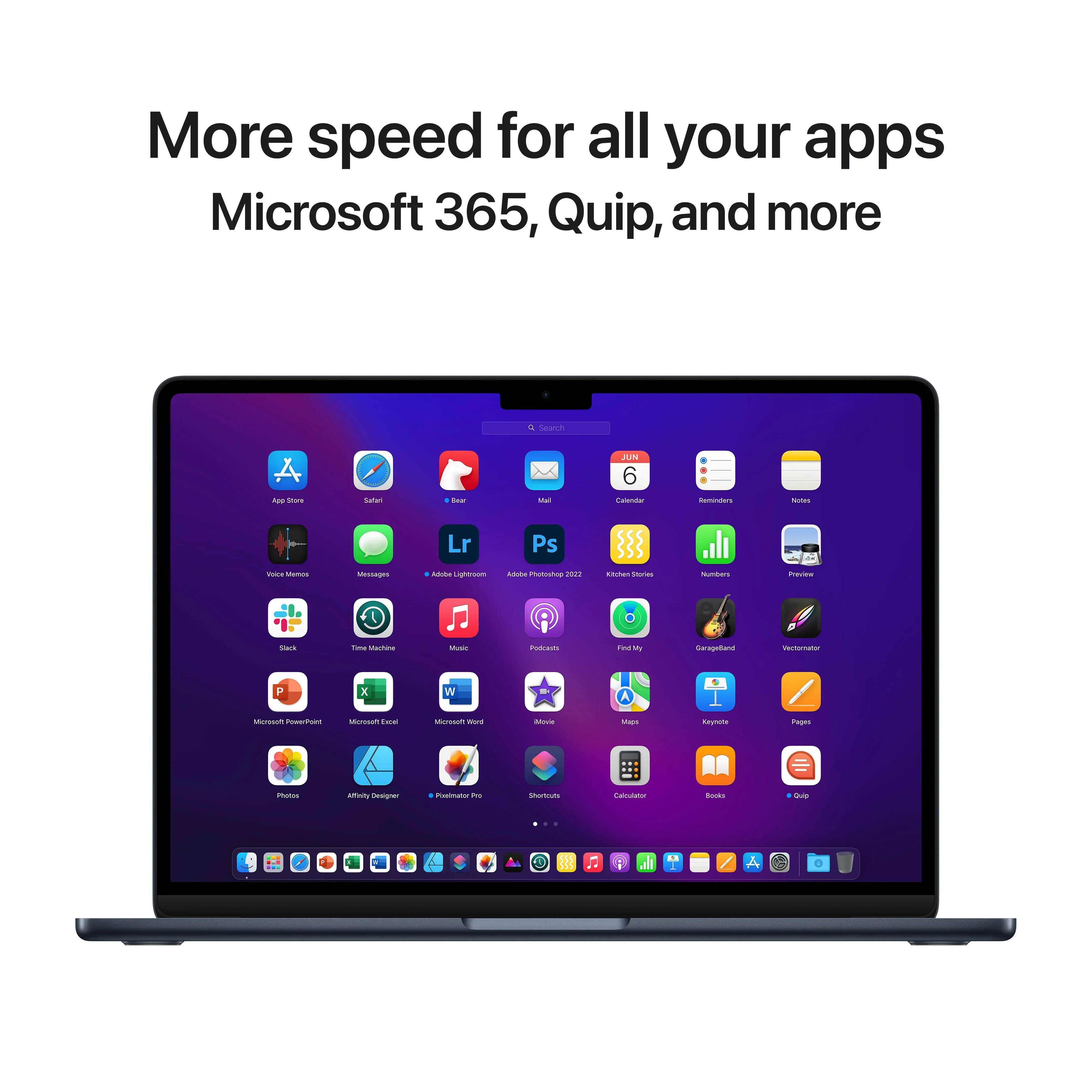 MacBook Air 13", procesor Apple M2, 8 nuclee CPU si 8 nuclee GPU, 16GB, 256GB, Midnight, INT KB - Image 10