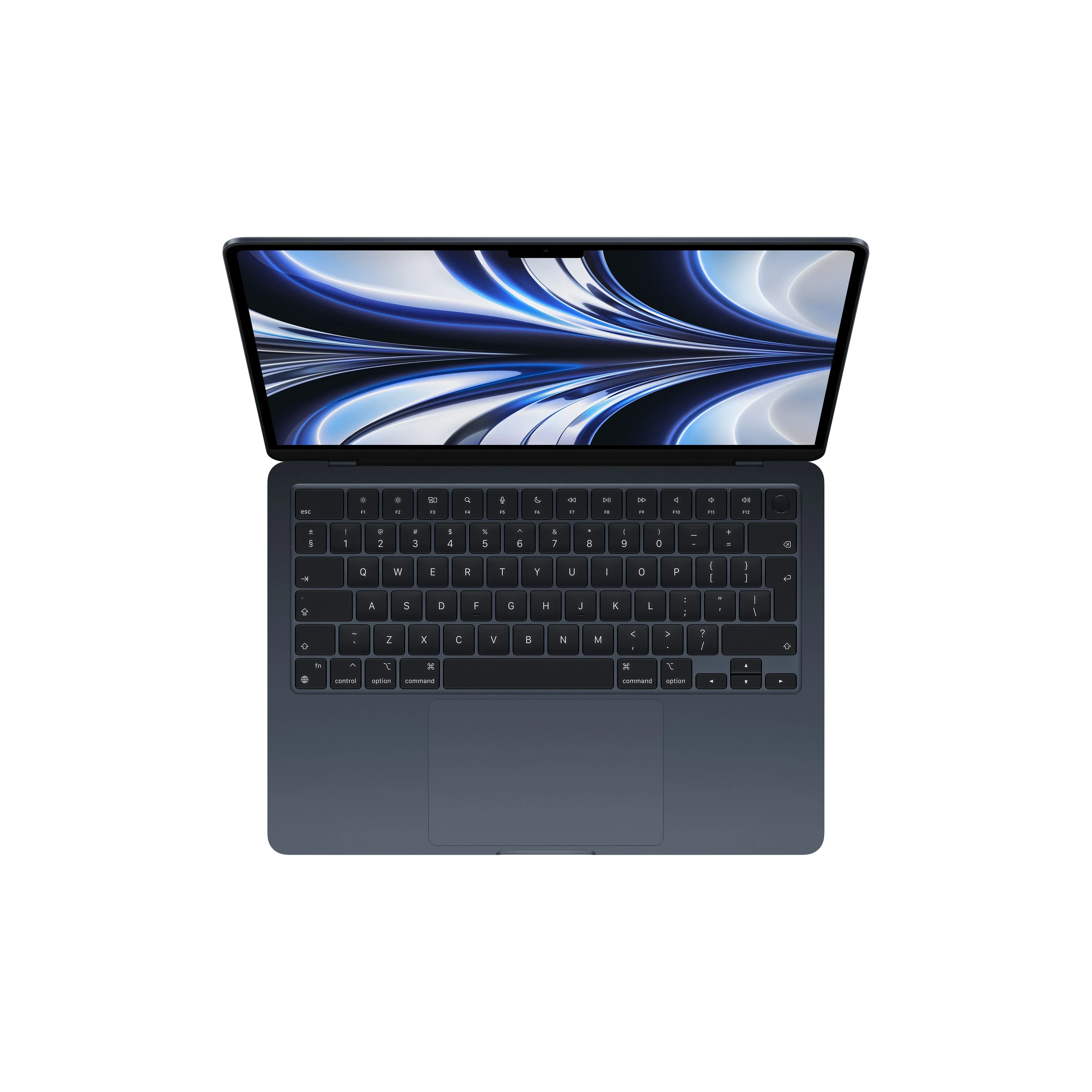 MacBook Air 13", procesor Apple M2, 8 nuclee CPU si 8 nuclee GPU, 16GB, 256GB, Midnight, INT KB - Image 3