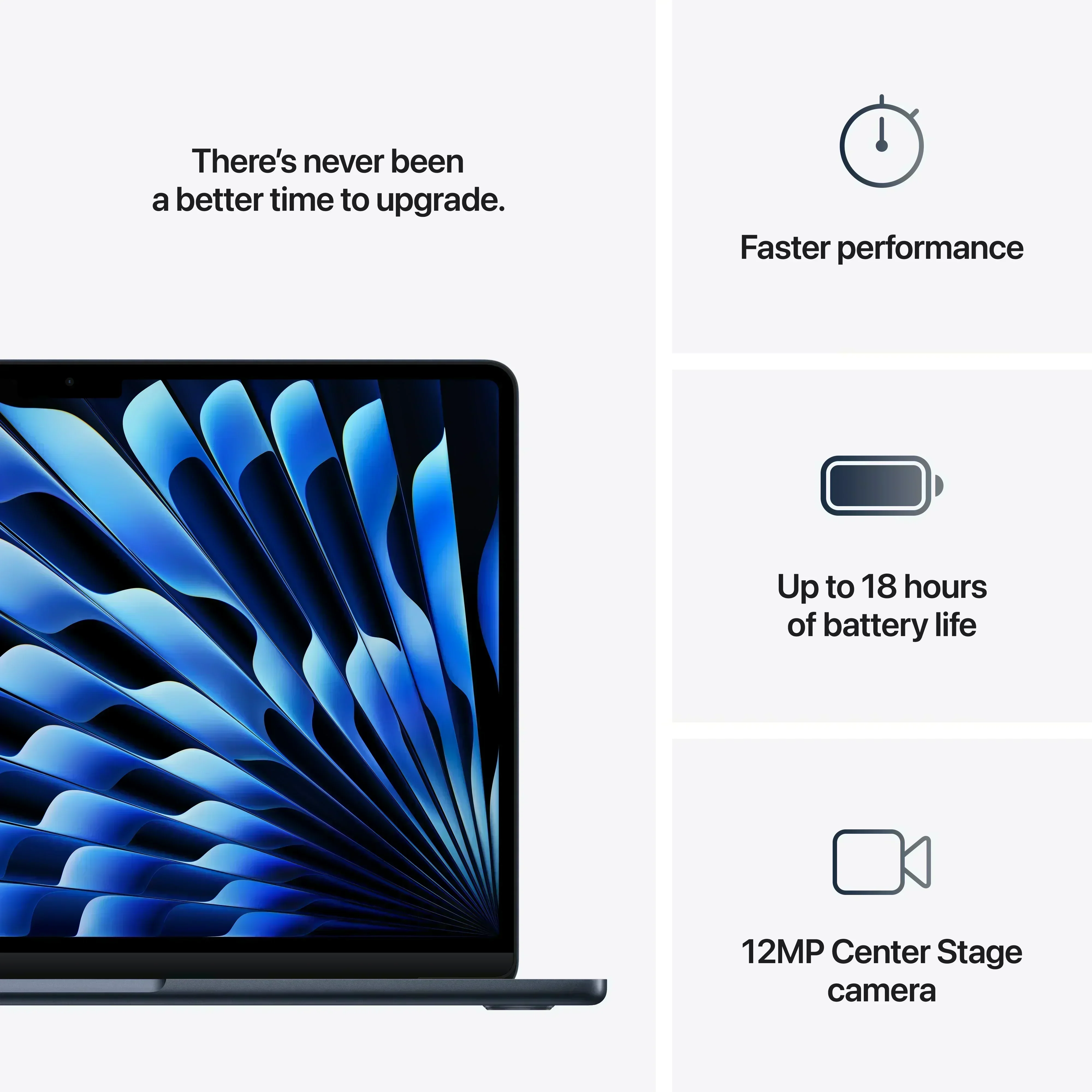 MacBook Air 13", procesor Apple M4, 10 nuclee CPU si 10 nuclee GPU, 16GB, 512GB, Midnight, INT KB - Image 10