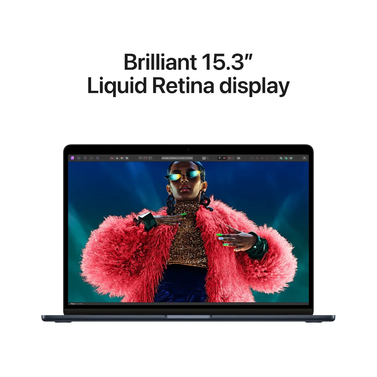 MacBook Air 15", procesor Apple M3, 8 nuclee CPU si 10 nuclee GPU, 8GB, 512GB, Midnight, INT KB - Image 5