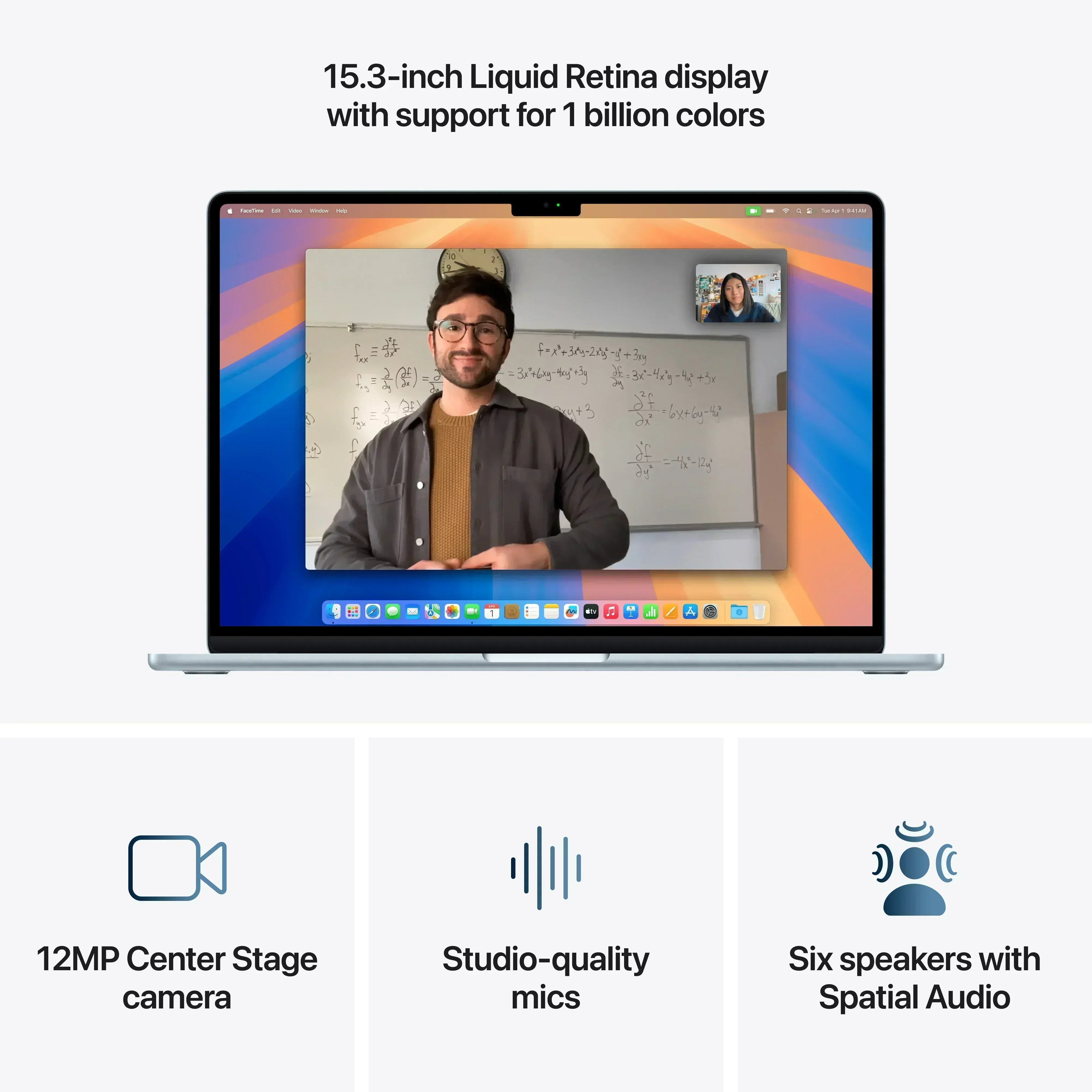 MacBook Air 15", procesor Apple M4, 10 nuclee CPU si 10 nuclee GPU, 16GB, 256GB, Sky Blue, INT KB - Image 5