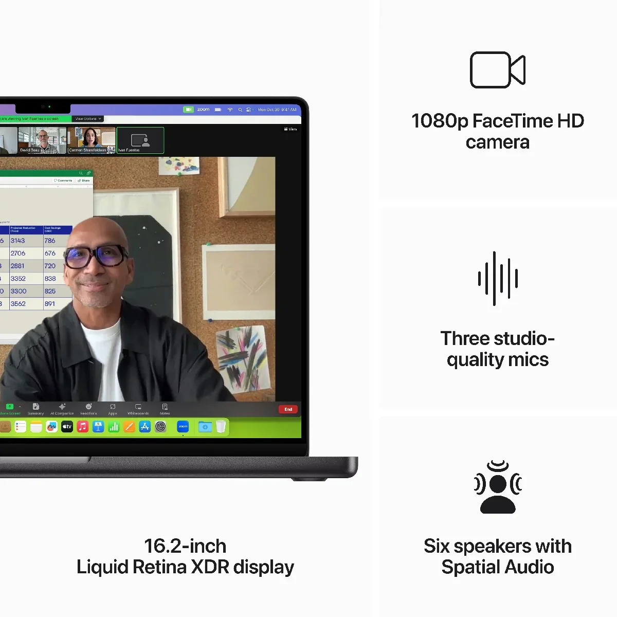 MacBook Pro 16", procesor Apple M3 Max, 14 nuclee CPU si 30 nuclee GPU, 1TB SSD, Space Black - Image 5