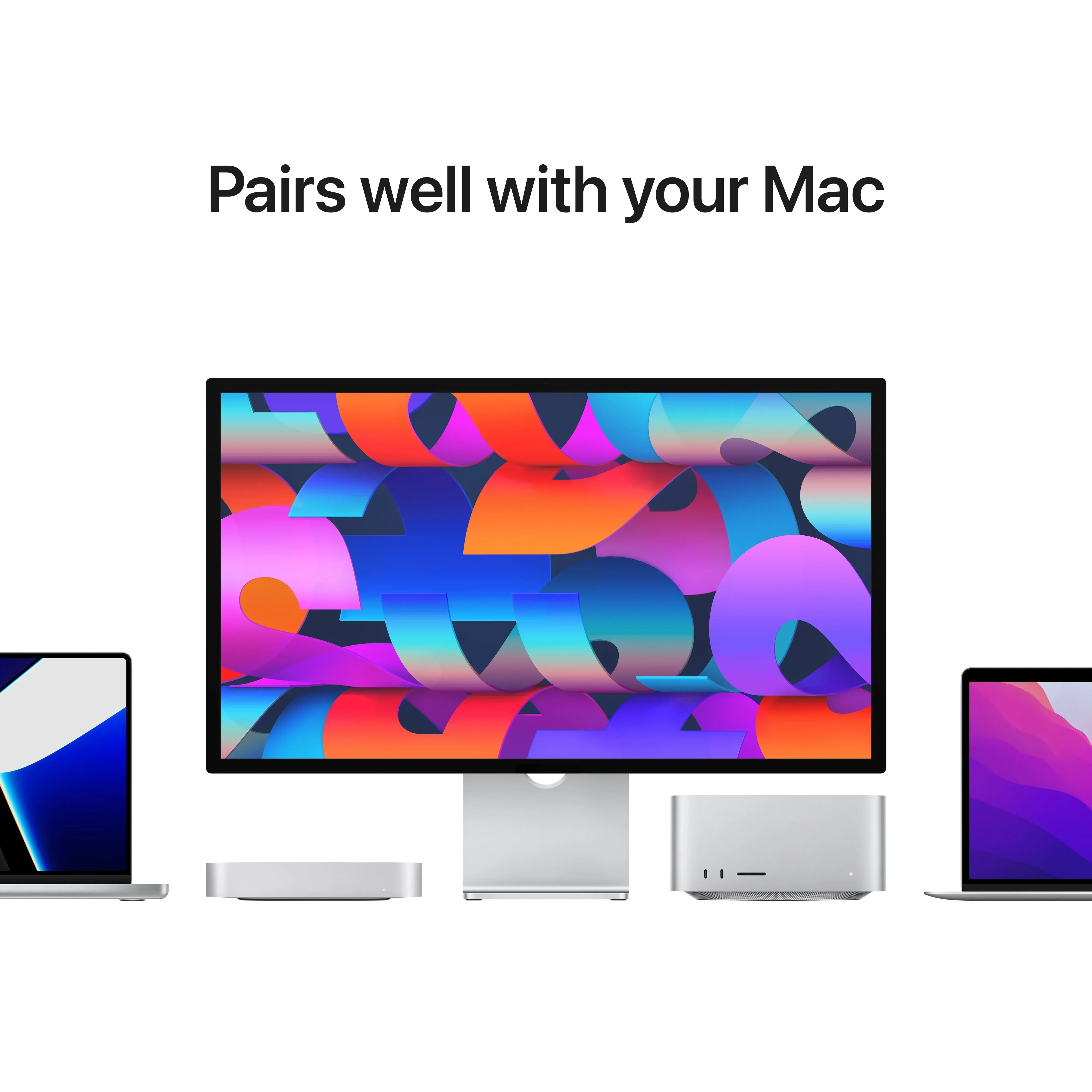 Monitor Apple Studio Display 27", 5K Retina, Thunderbolt, Nano-Texture Glass, Adaptor VESA, Argintiu (Stand monitor Apple Pro nu este inclus) - Image 8