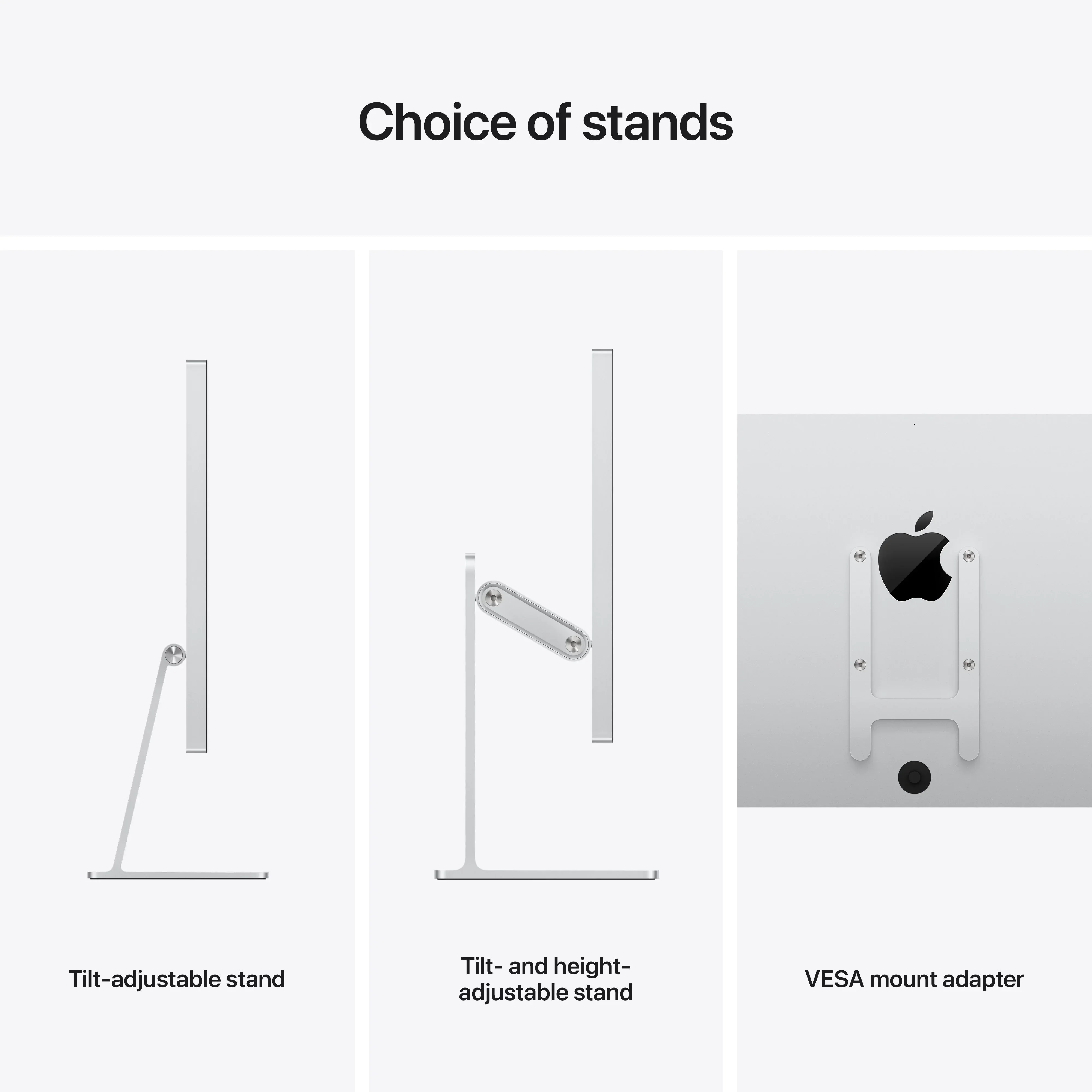 Monitor Apple Studio Display 27", 5K Retina, Thunderbolt, Nano-Texture Glass, Argintiu (Stand Tilt and Height Adjustable) - Image 10