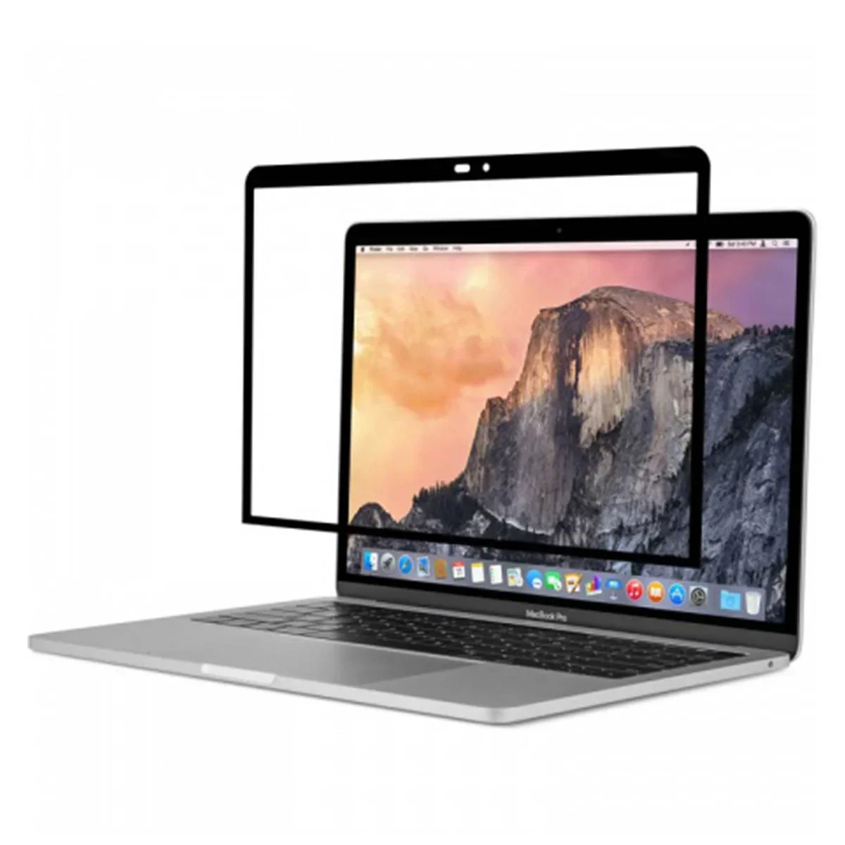 Moshi iVisor Pro MacBook Pro 15inch Thunderbolt 3/USB-C Anti-glare Screen Protector - Black - Image 2
