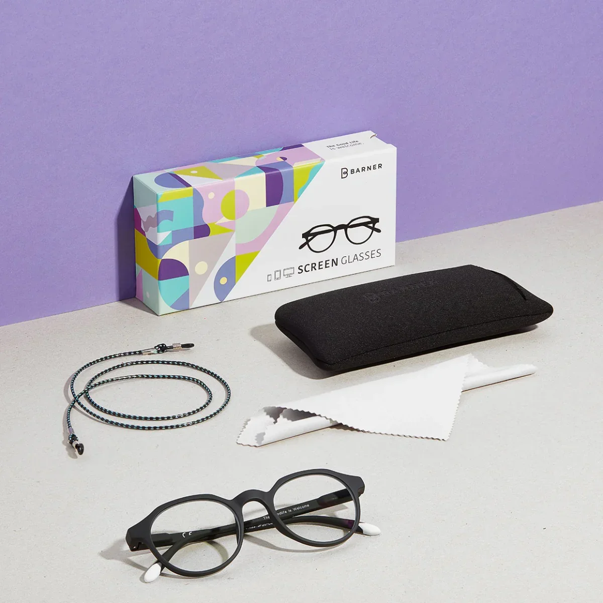 Ochelari BARNER de protectie pentru laptop Chamberi, Negru - Image 10