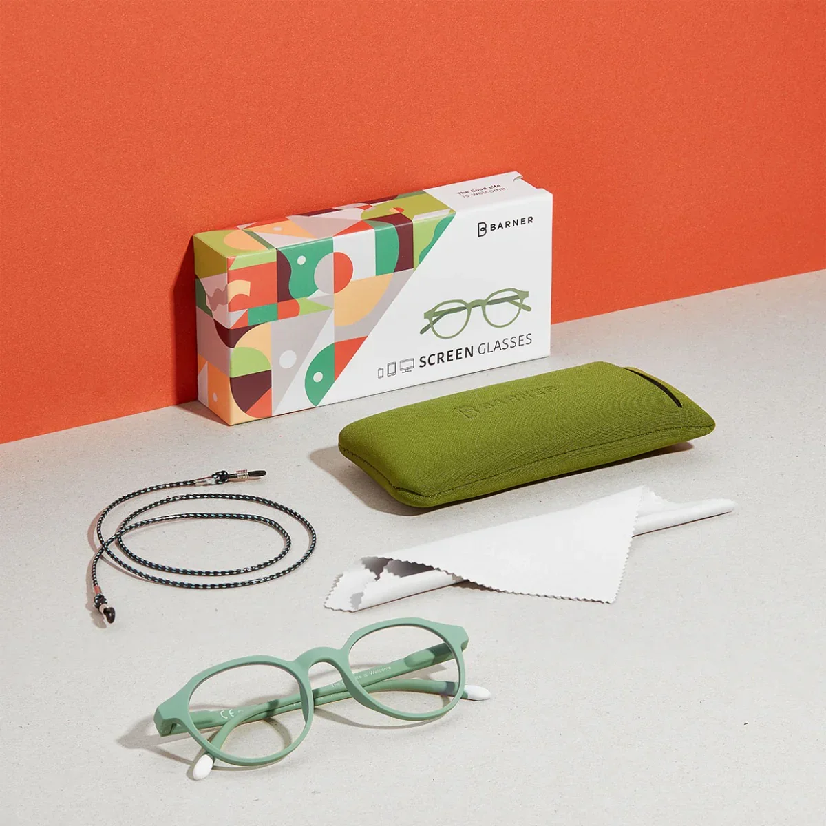 Ochelari BARNER de protectie pentru laptop Chamberi, Verde deschis - Image 10