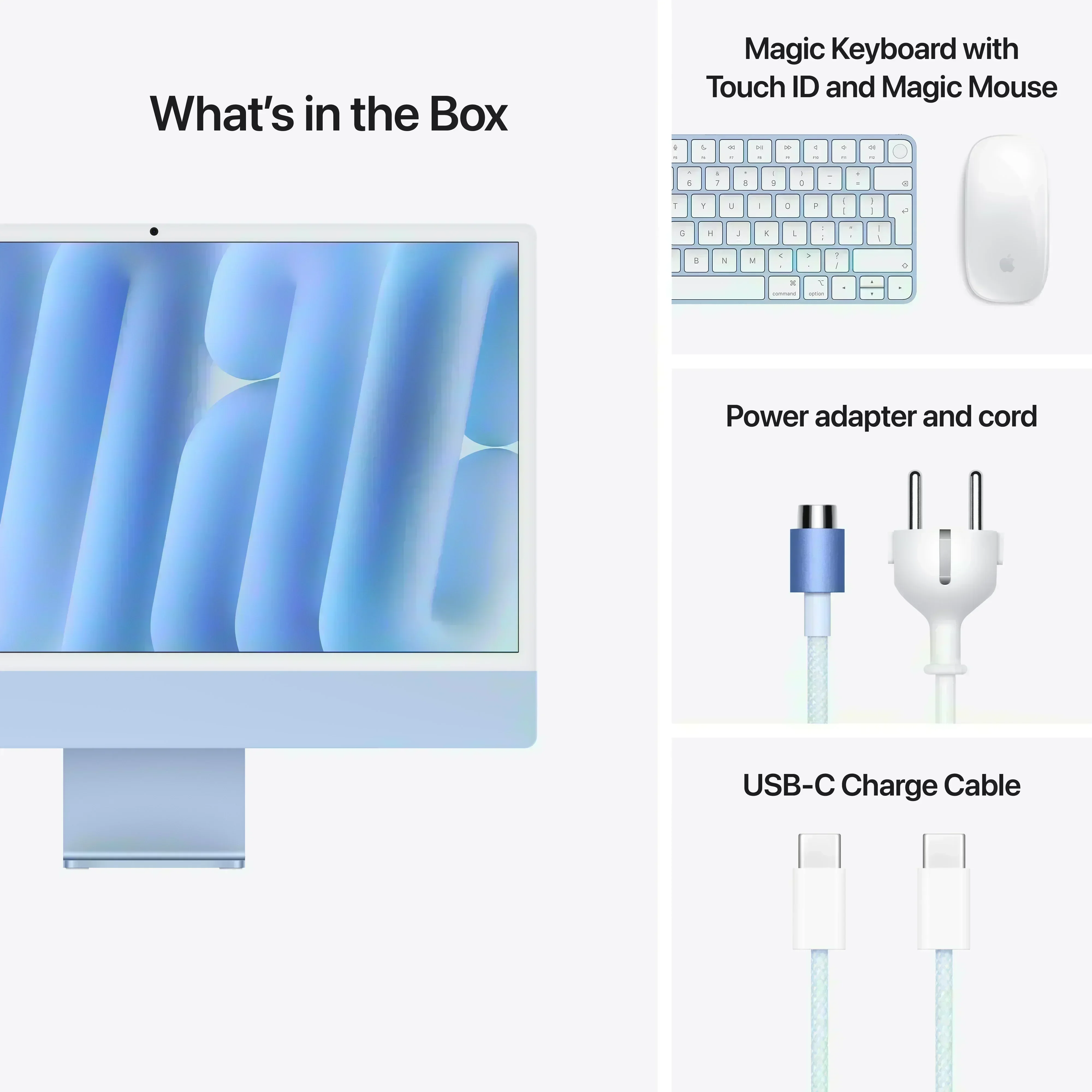 Produs configurabil: iMac 24" cu procesor Apple M4, 24", Retina 4.5K, 8 nuclee CPU si 8 nuclee GPU, 16GB, 256GB SSD, Albastru, RO KB - Image 9