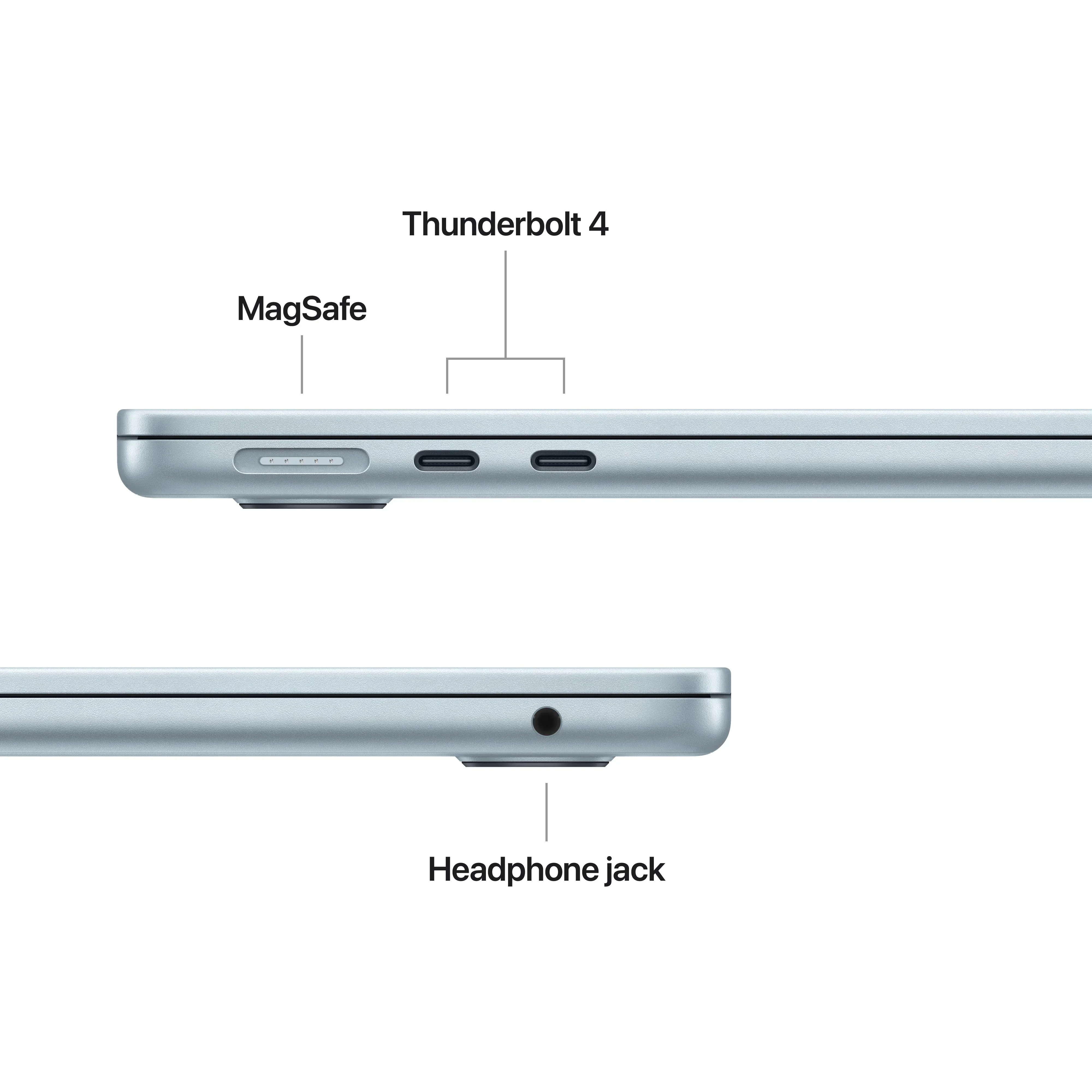 Produs configurabil: MacBook Air 13", procesor Apple M5, 10 nuclee CPU si 10 nuclee GPU, 16GB, 1TB SSD, Sky Blue, US KB - Image 2