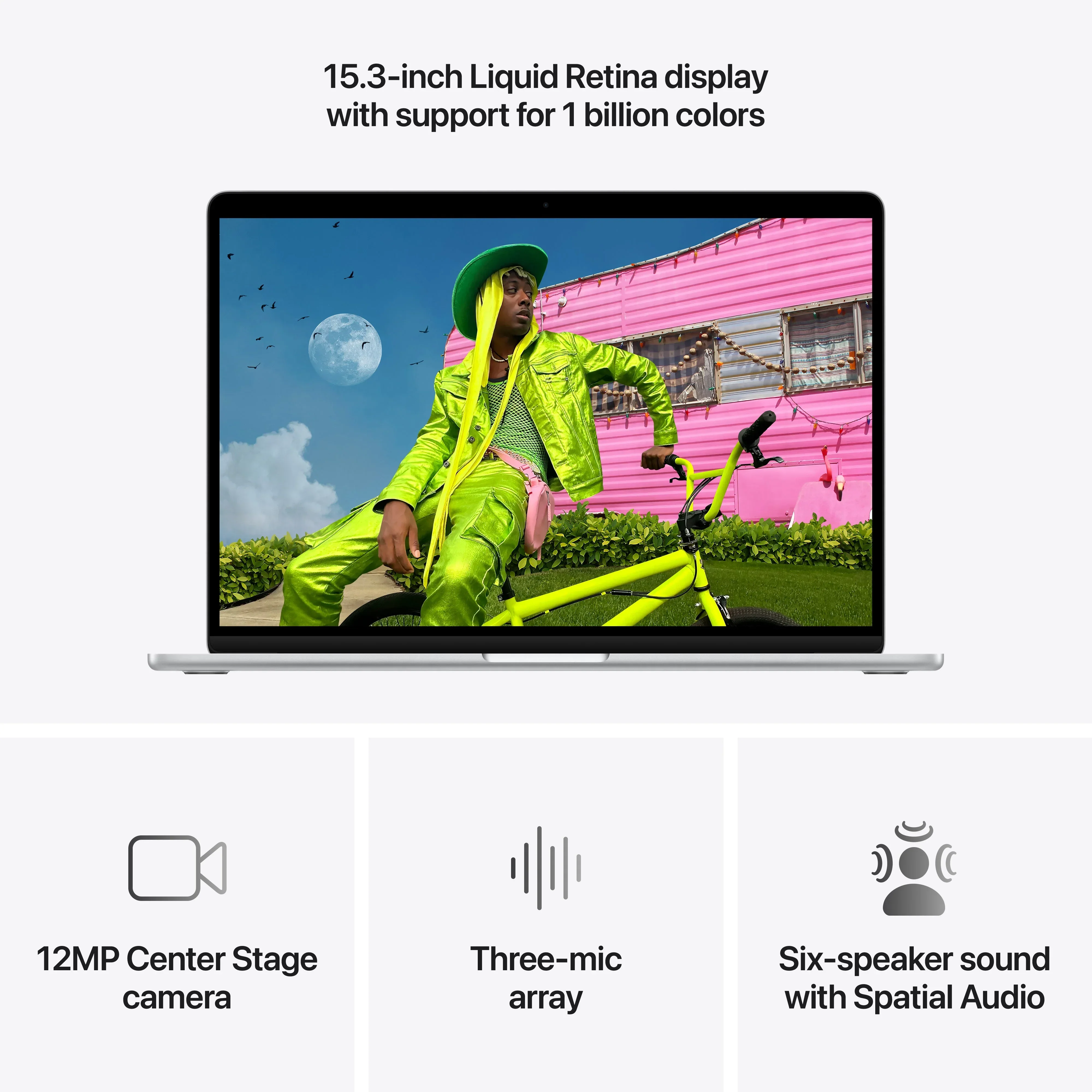 Produs configurabil: MacBook Air 15", procesor Apple M5, 10 nuclee CPU si 10 nuclee GPU, 32GB, 4TB SSD, Silver, INT KB - Image 7