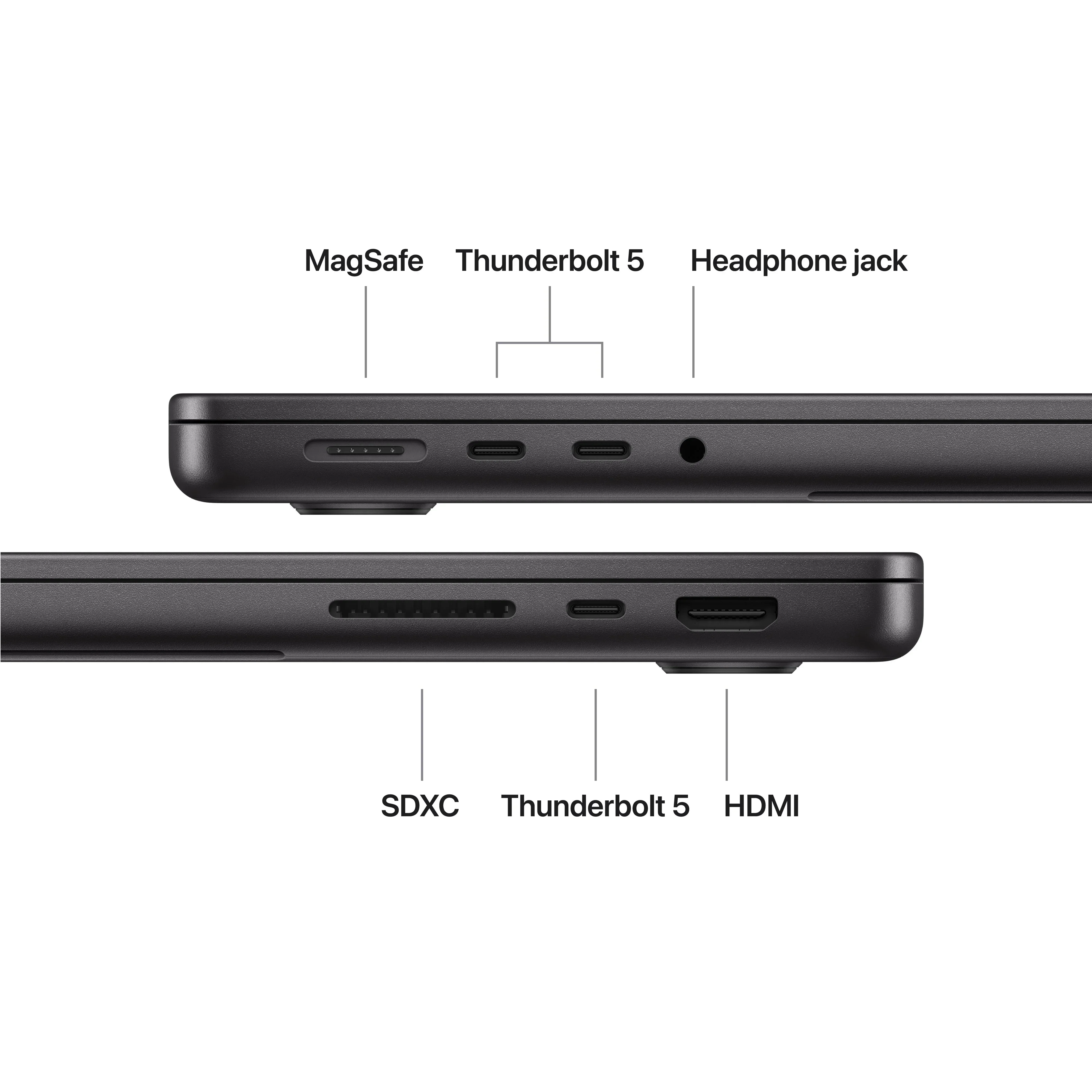 Produs configurabil: MacBook Pro 14", procesor Apple M5 Max, 18 nuclee CPU si 40 nuclee GPU, 128GB, 4TB SSD, Space Black, Textura nano, RO KB - Image 7