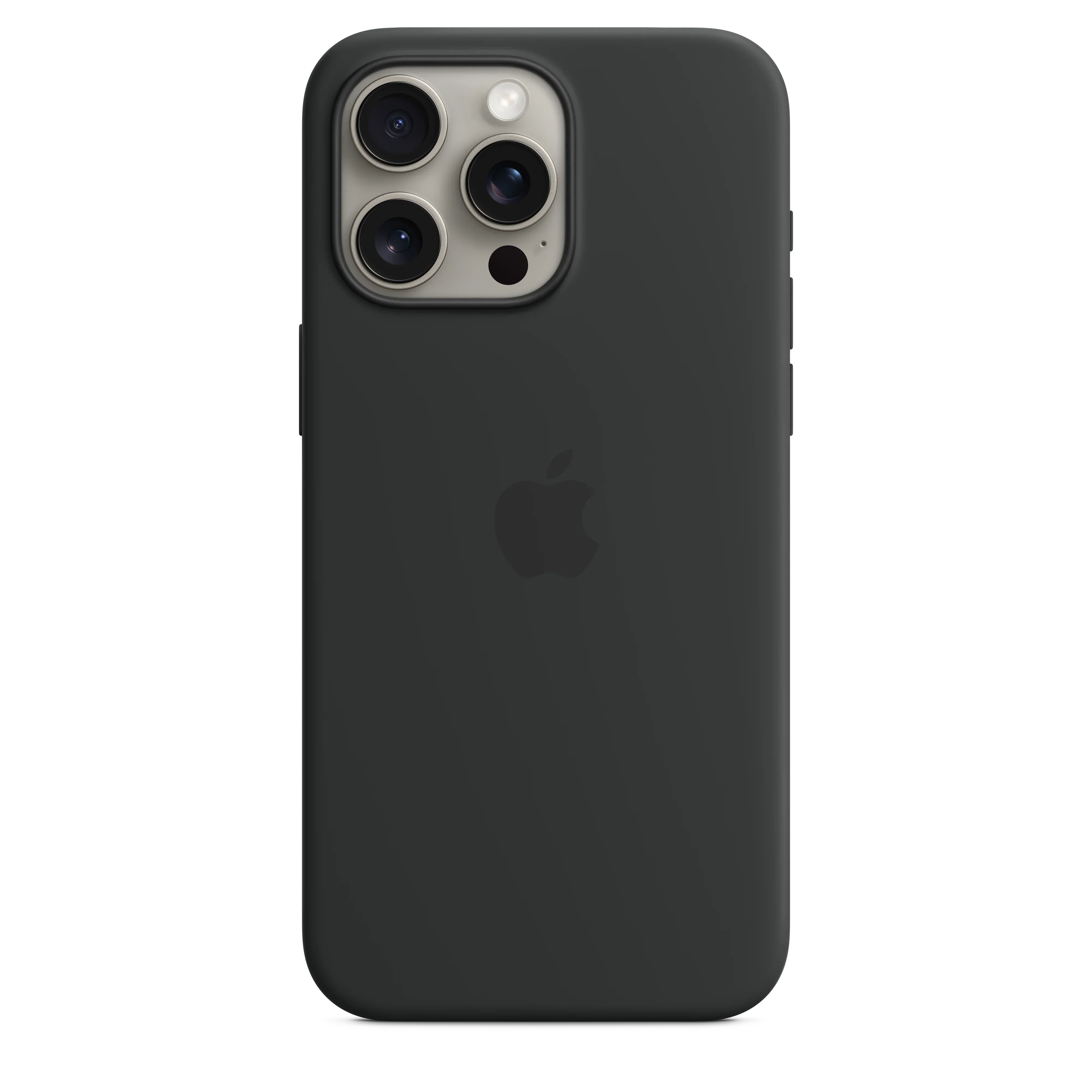 Resigilat: Husa de protectie Apple cu MagSafe pentru iPhone 15 Pro, Silicon, Negru