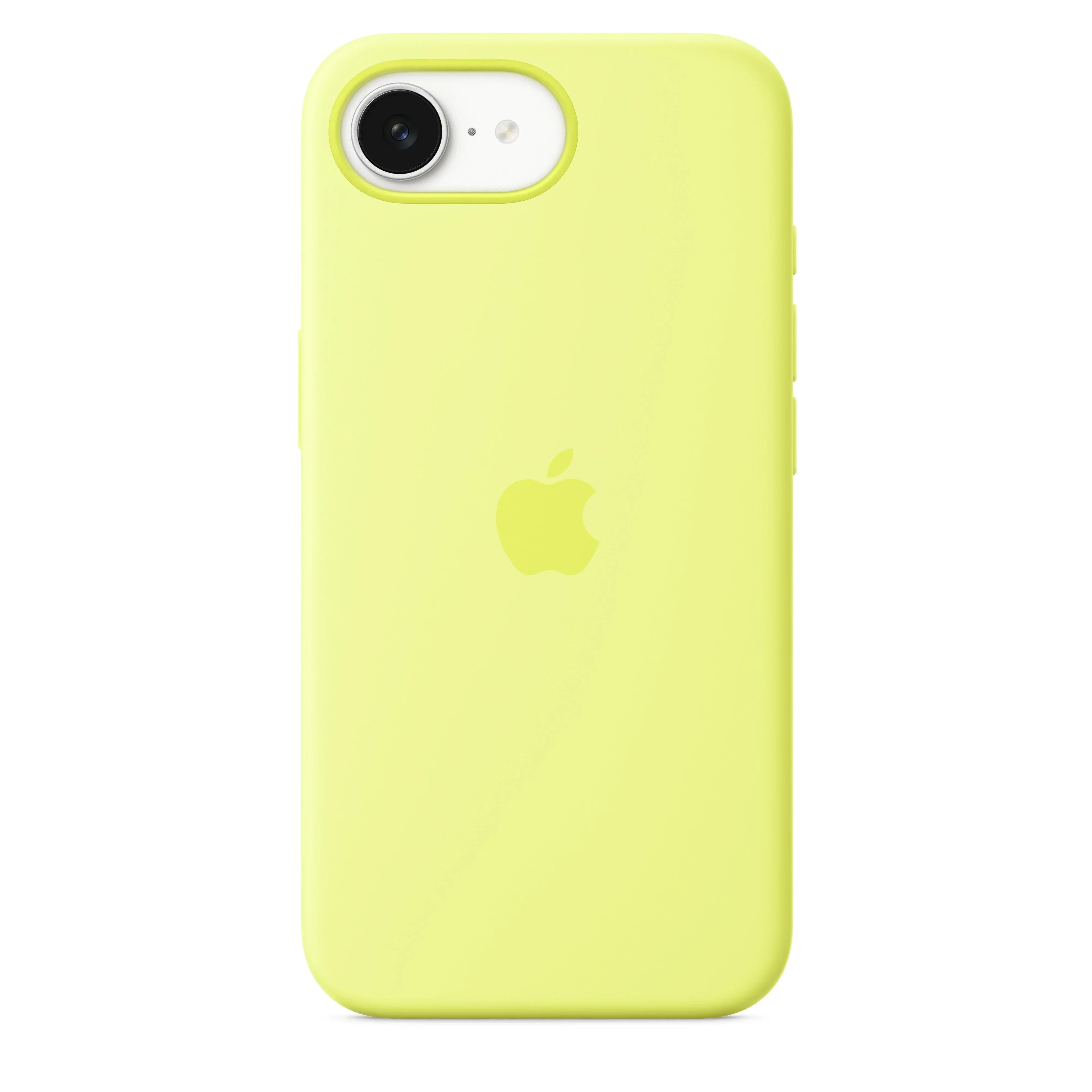Husa de protectie Apple pentru iPhone 16e/17e, Silicon, Neon Yellow