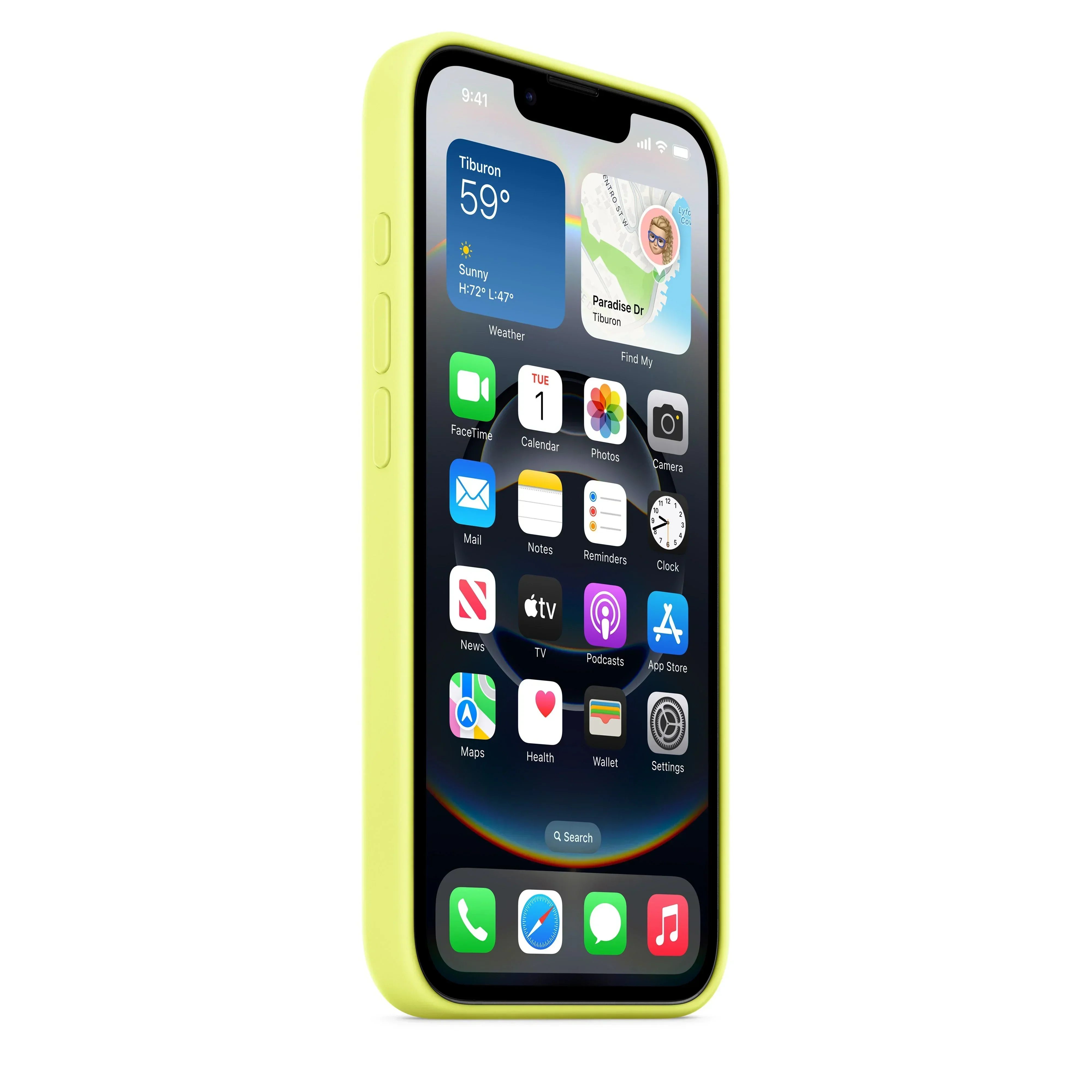 Husa de protectie Apple pentru iPhone 16e/17e, Silicon, Neon Yellow - Image 3