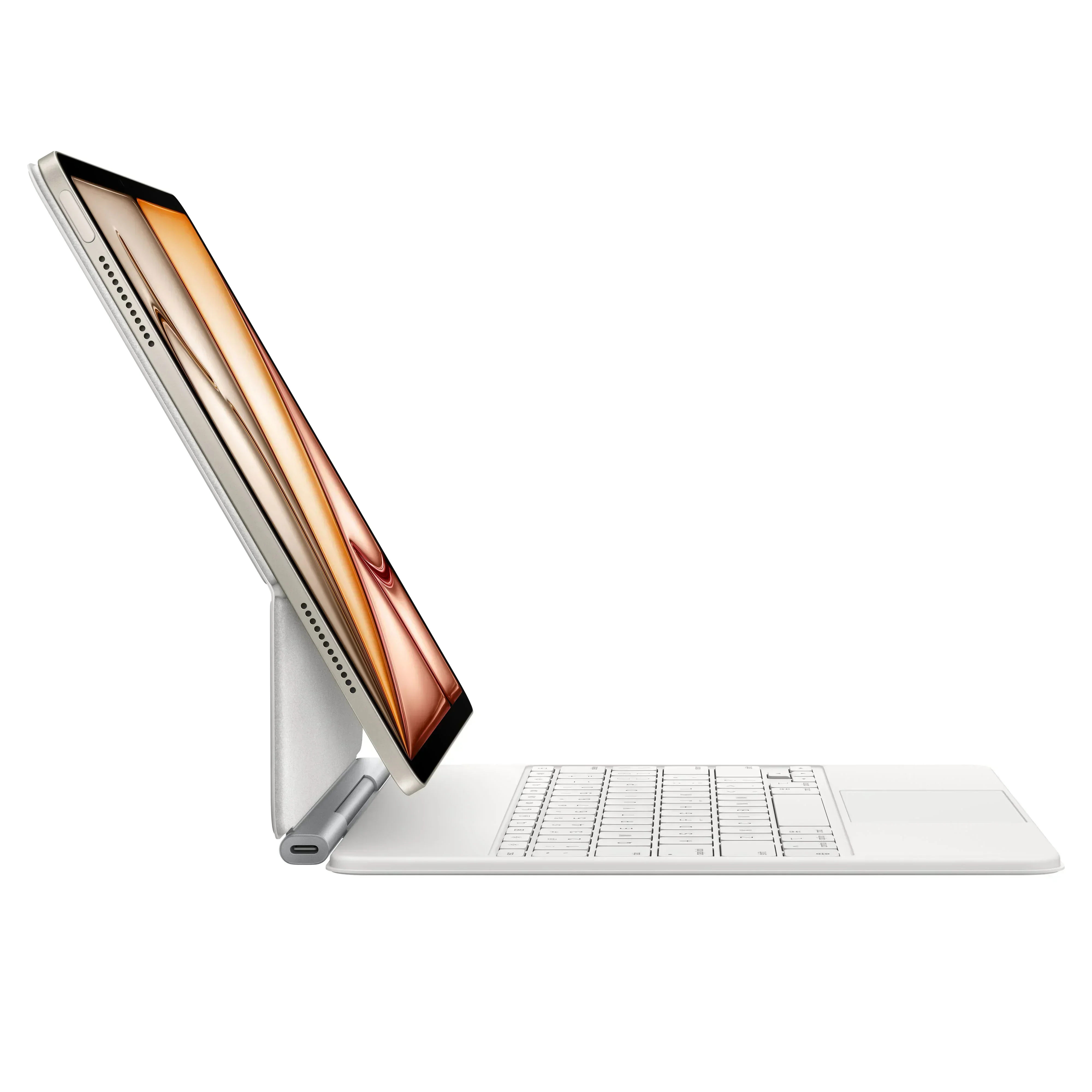 Resigilat: Husa cu tastatura Apple Magic Keyboard pentru iPad Air 13" (M3) Alb, layout INT - Image 4