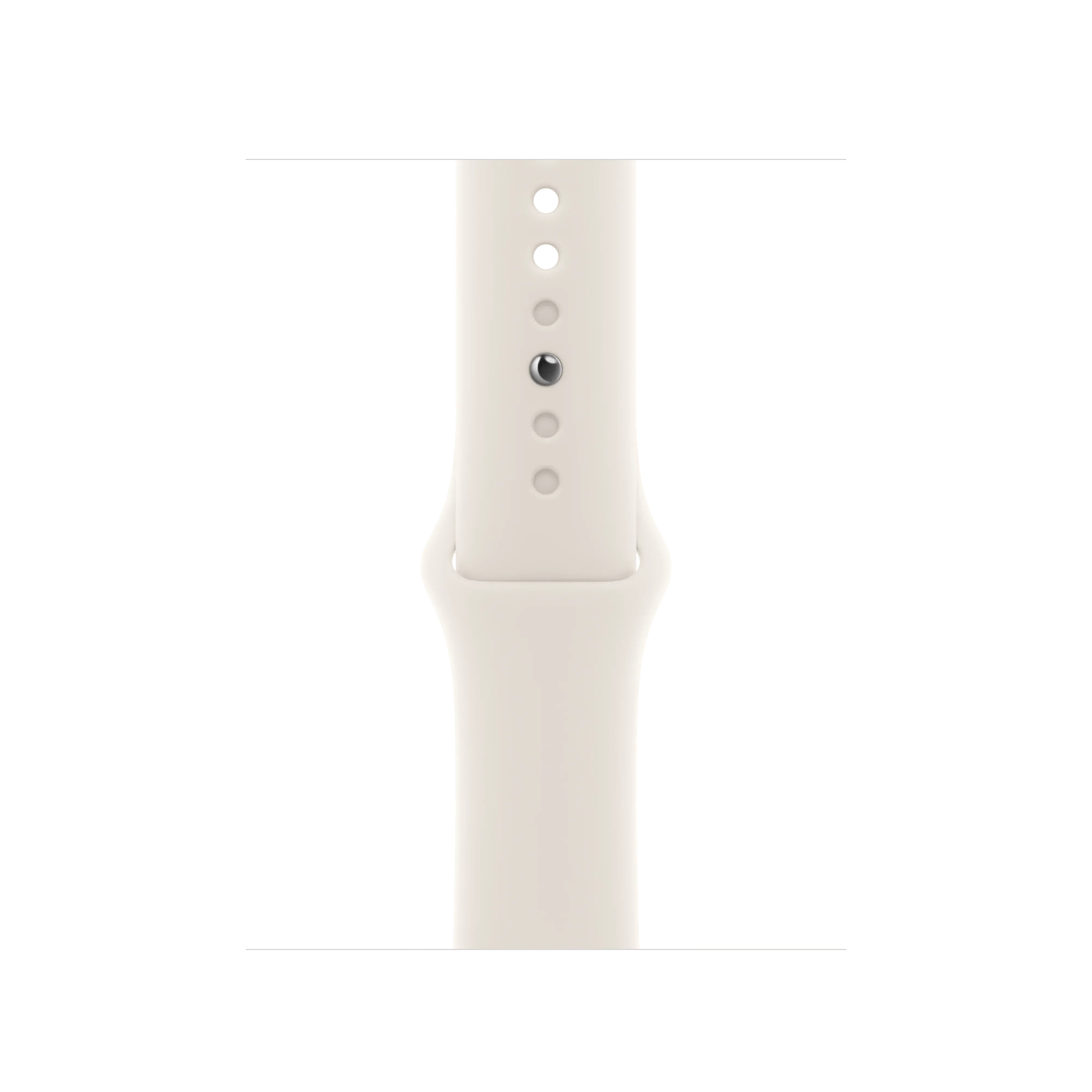 Curea Apple pentru Apple Watch 40mm Sport Band, Starlight Sport Band, S/M