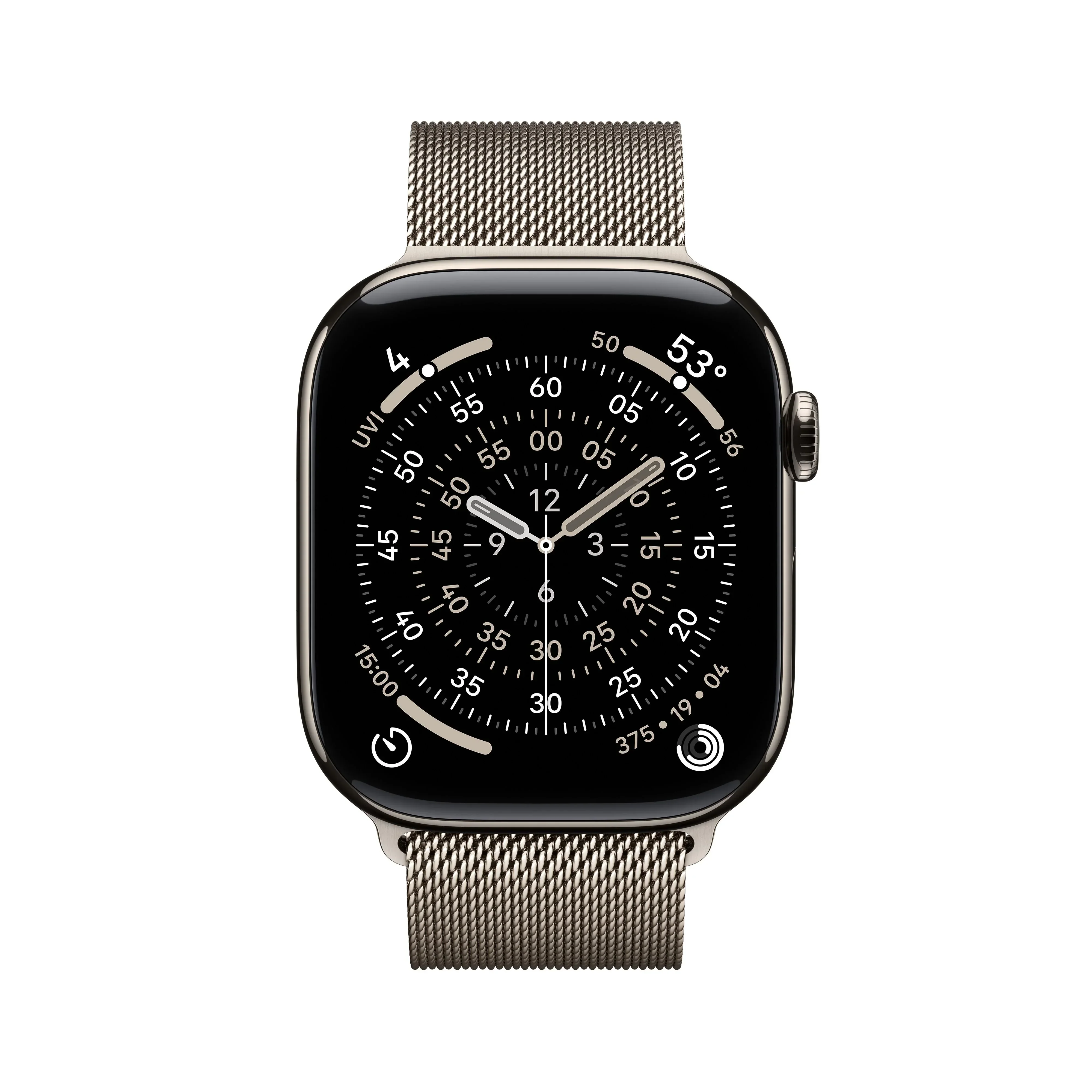 Resigilat: Apple Watch Series 11 GPS + Cellular 46mm Natural Titanium Case with Natural Milanese Loop - S/M - Image 2
