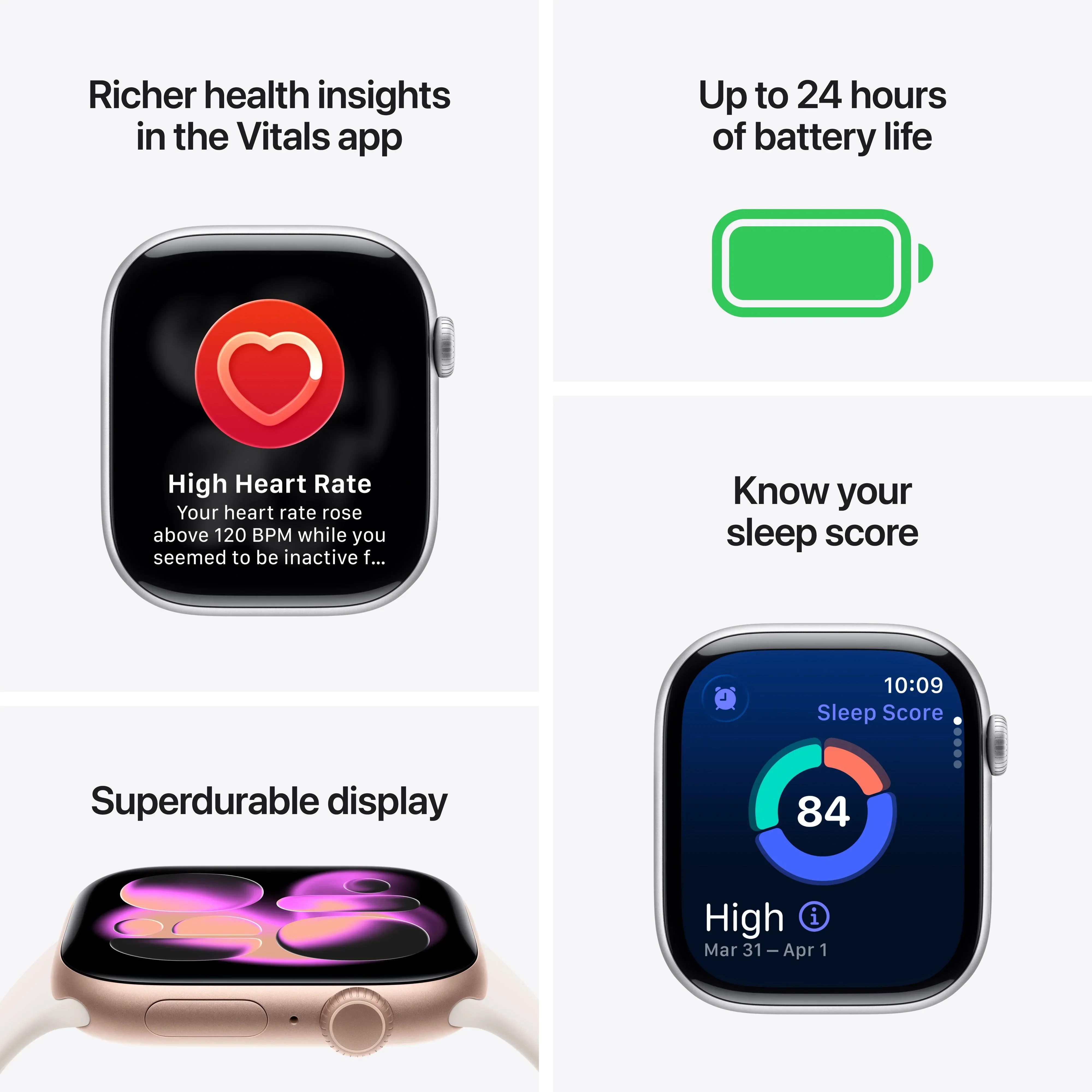 Resigilat: Apple Watch Series 11 GPS + Cellular 46mm Natural Titanium Case with Natural Milanese Loop - S/M - Image 3