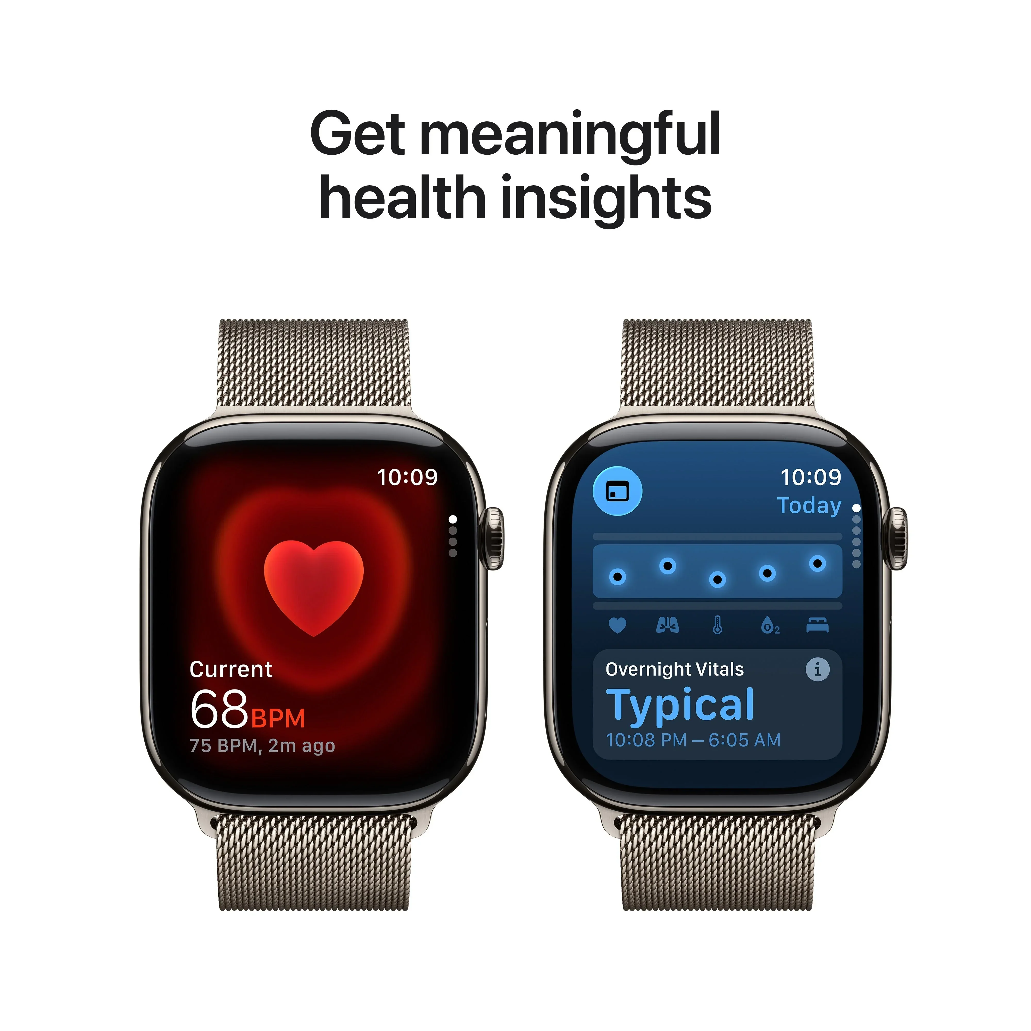 Resigilat: Apple Watch Series 11 GPS + Cellular 46mm Natural Titanium Case with Natural Milanese Loop - S/M - Image 5