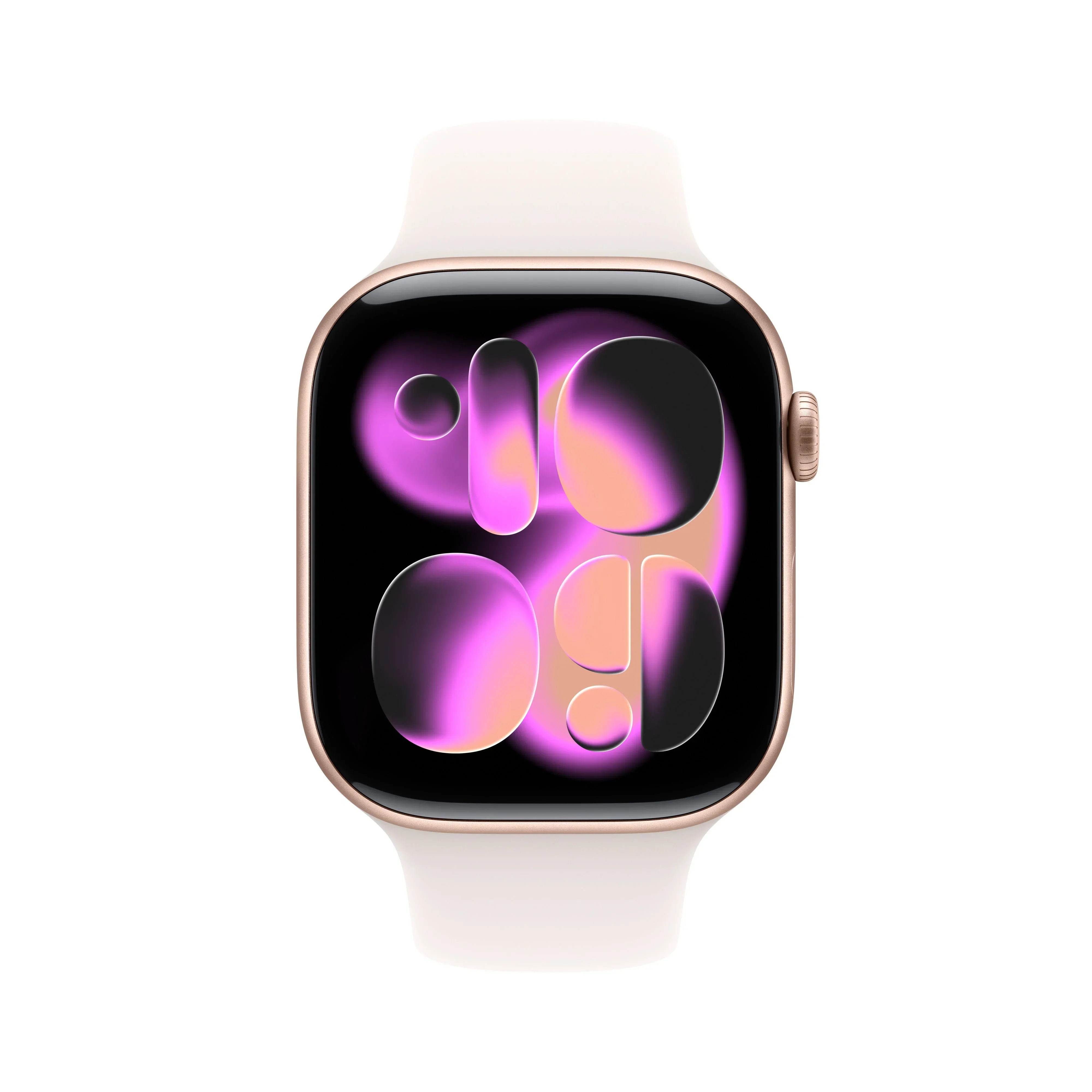 Resigilat: Apple Watch Series 11 GPS + Cellular 46mm Rose Gold Aluminium Case with Light Blush Sport Band - S/M - Image 2