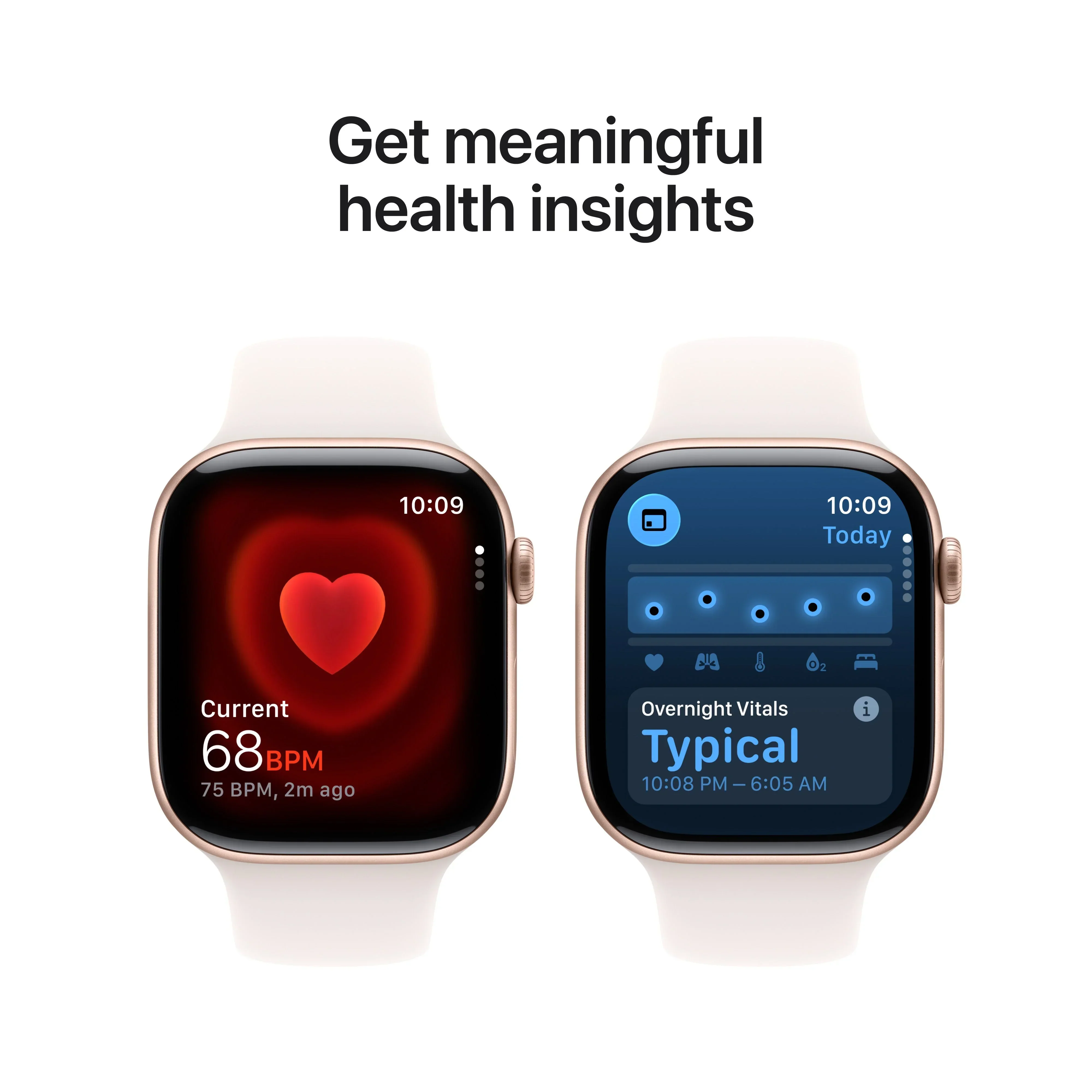 Resigilat: Apple Watch Series 11 GPS + Cellular 46mm Rose Gold Aluminium Case with Light Blush Sport Band - S/M - Image 5