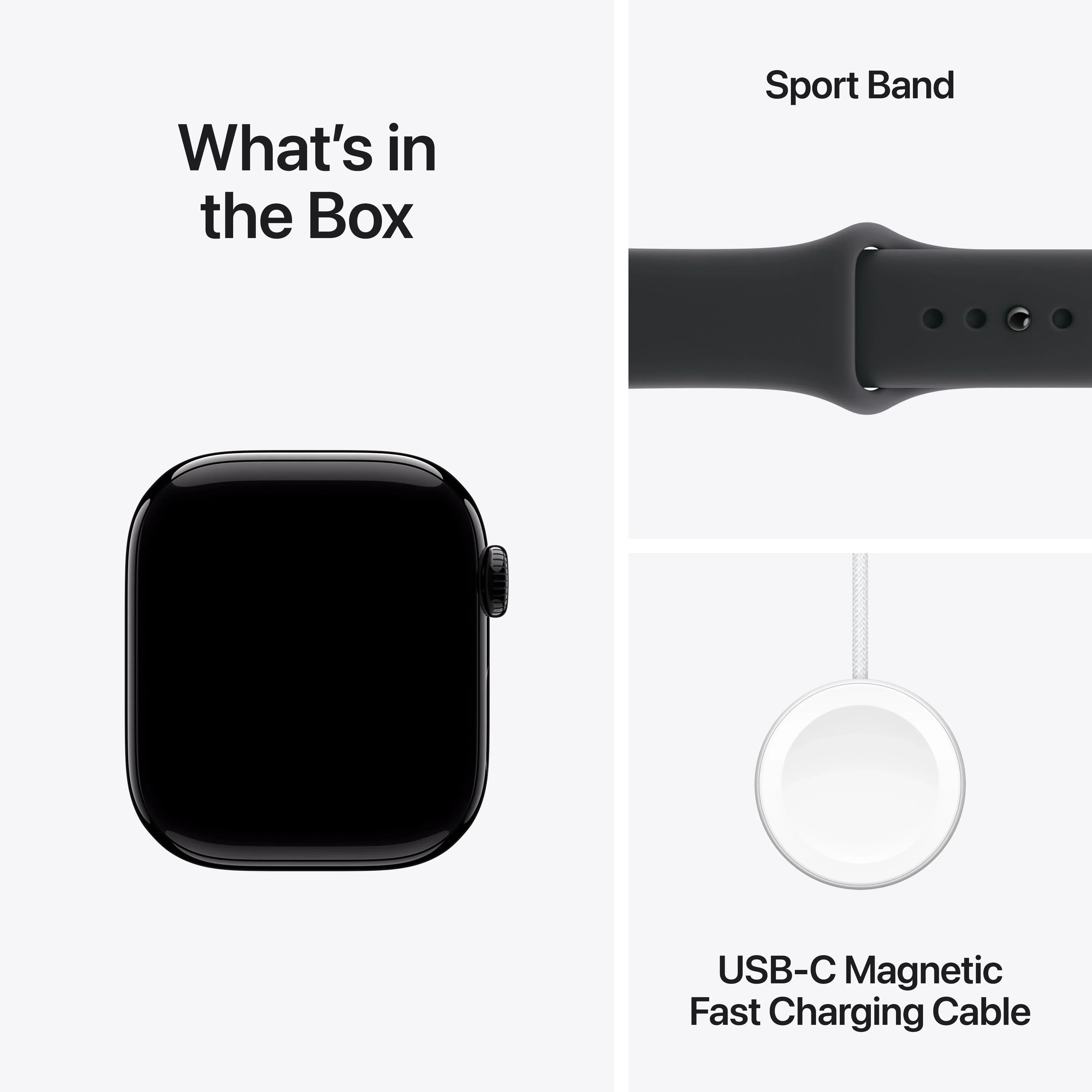 Resigilat: Apple Watch Series 11 GPS 42mm Jet Black Aluminium Case with Black Sport Band - S/M - Image 8