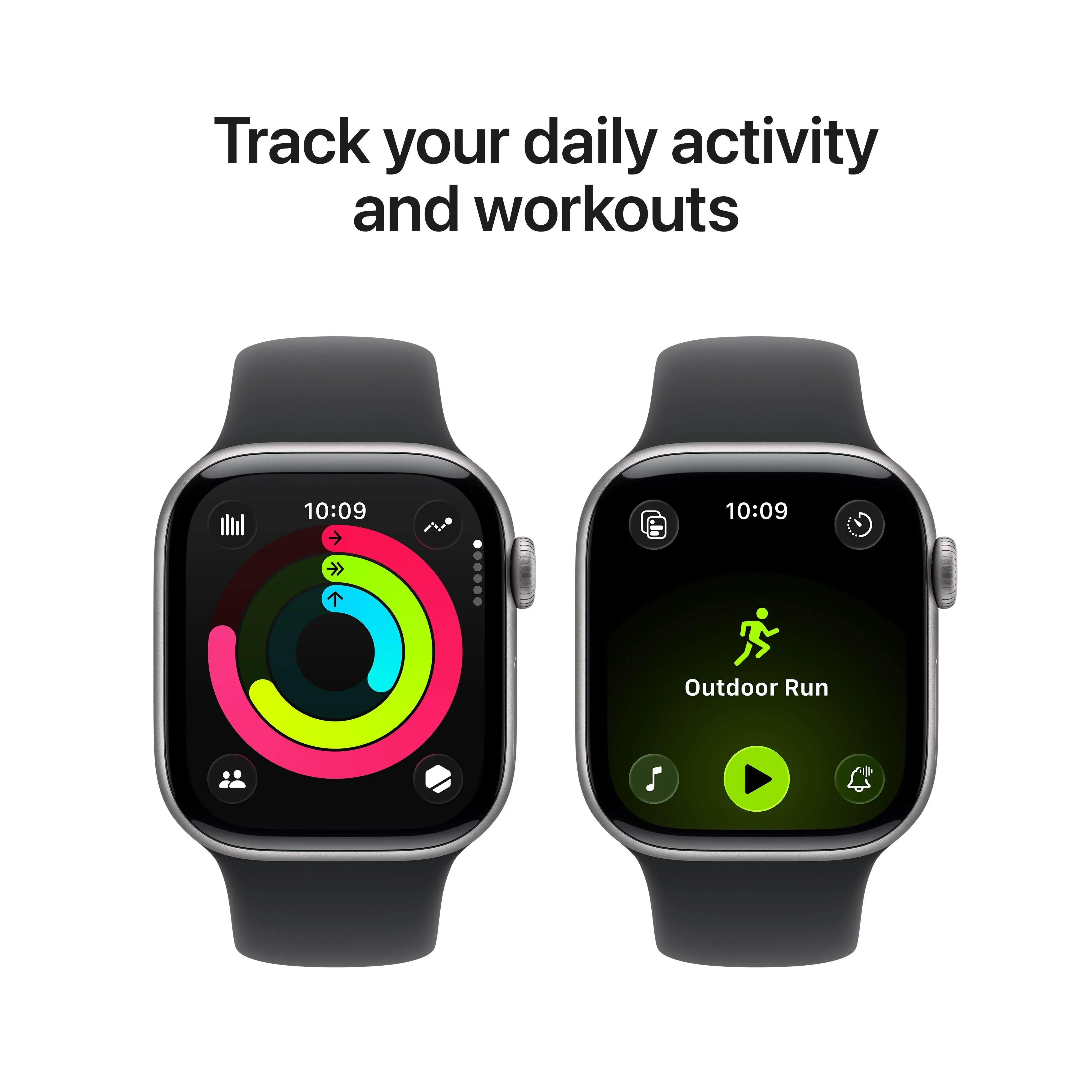 Resigilat: Apple Watch Series 11 GPS 42mm Space Grey Aluminium Case with Black Sport Band - M/L - Image 4
