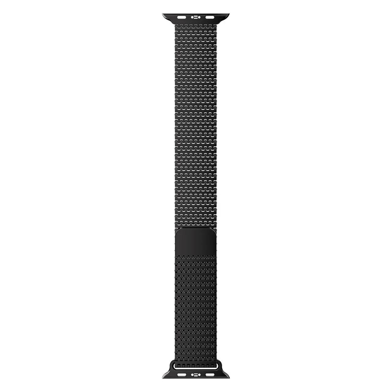 Resigilat: Curea metalica MESH NOA pentru Apple Watch 44/45/49 mm, Negru