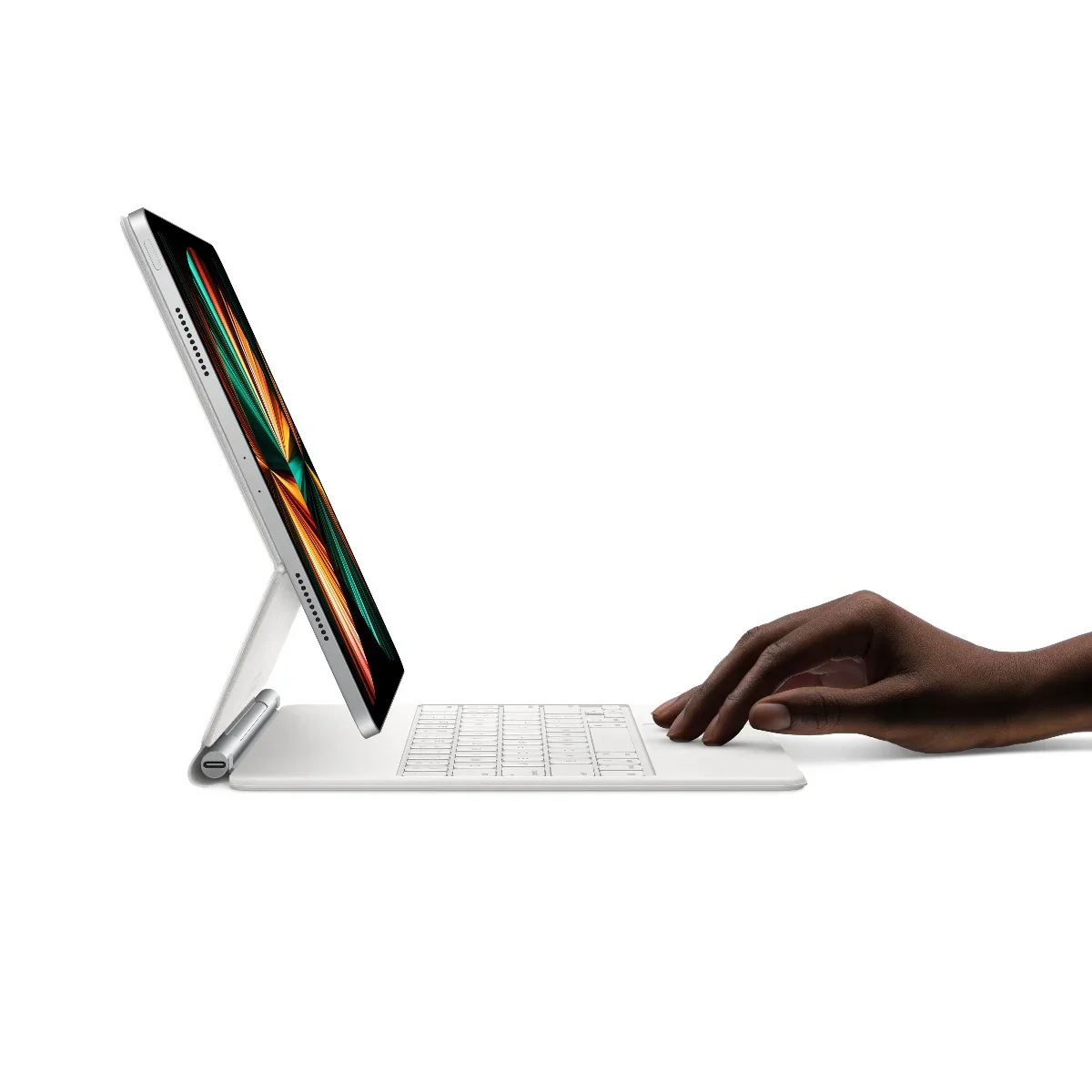 Resigilat: Husa cu tastatura Apple Magic Keyboard pentru iPad Pro 11" (gen.3) / iPad Air (gen.4) Alb, layout INT - Image 5