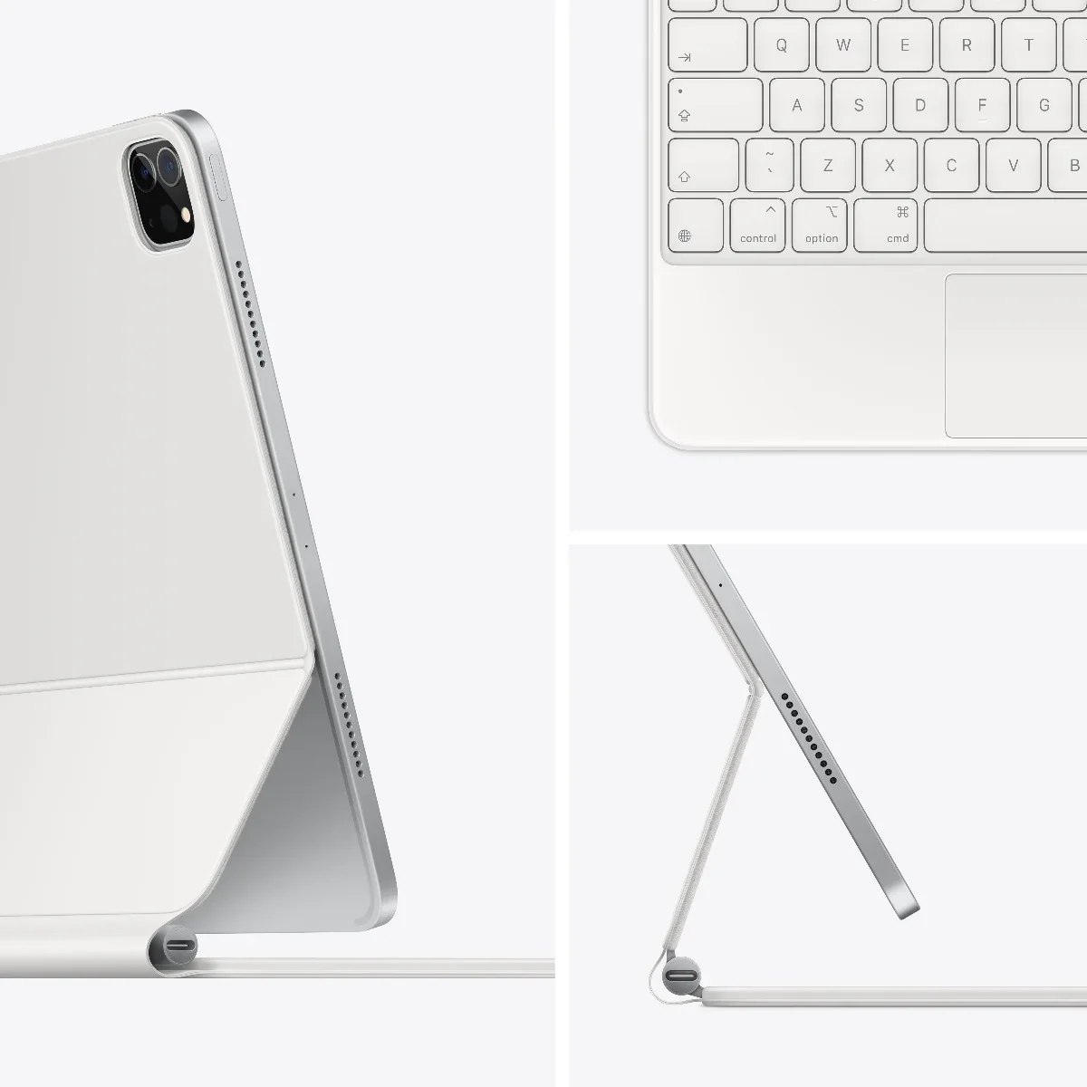 Resigilat: Husa cu tastatura Apple Magic Keyboard pentru iPad Pro 11" (gen.3) / iPad Air (gen.4) Alb, layout INT - Image 6