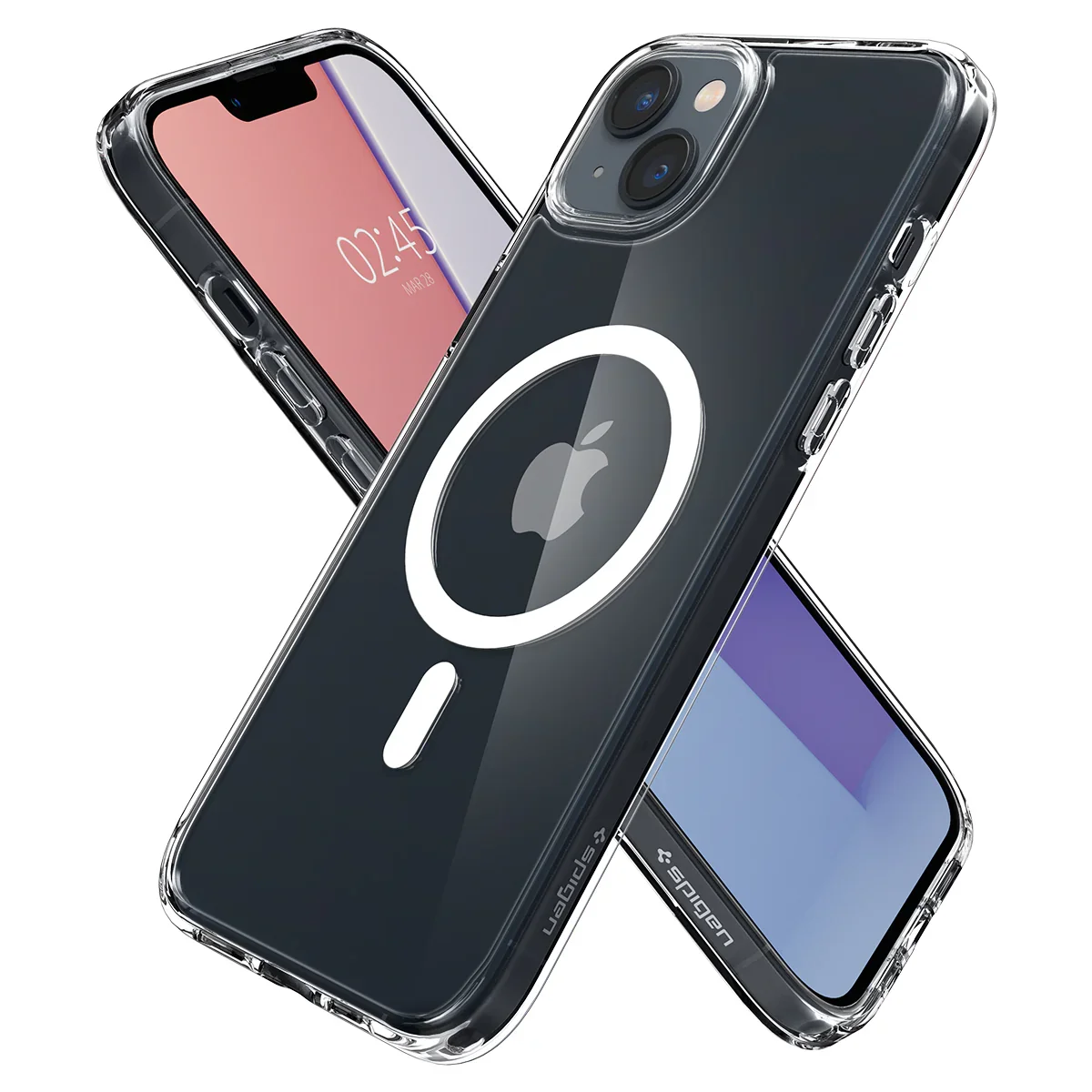Resigilat: Husa de protectie Spigen Crystal Hybrid pentru iPhone 14, Alb Transparent - Image 13