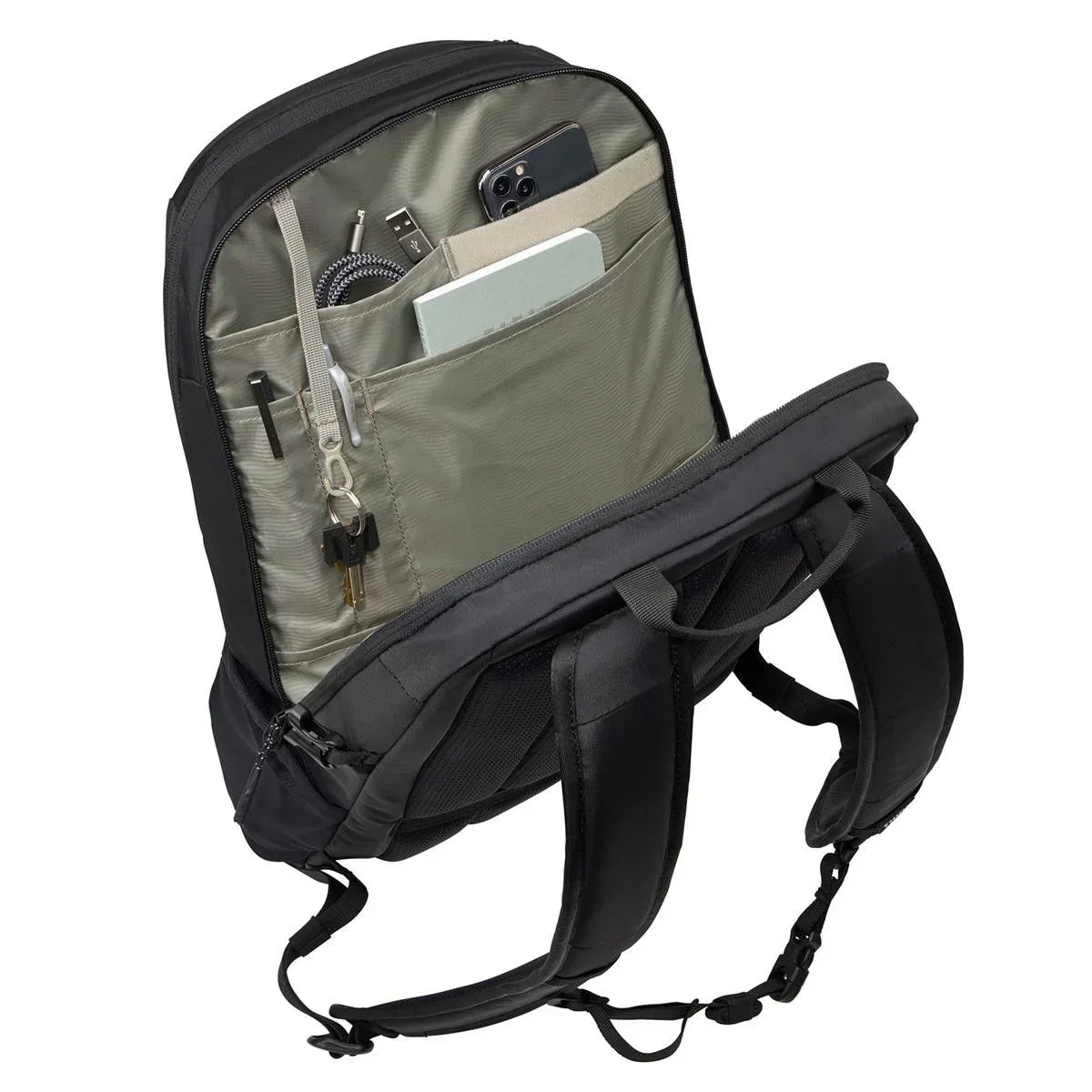 Rucsac urban cu compartiment laptop, Thule, EnRoute, 23L, Black (model 2022) - Image 6