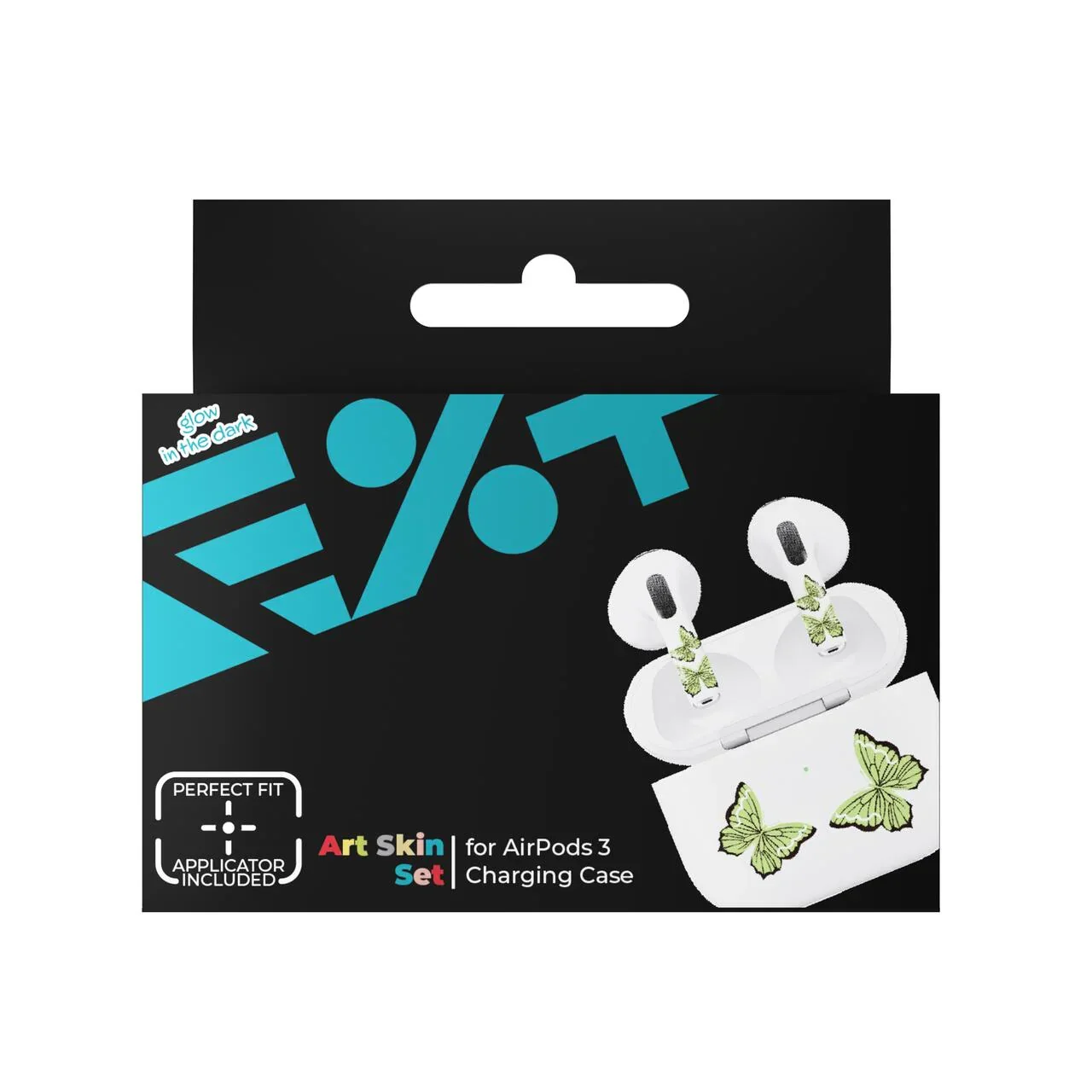 Skin NOA pentru AirPods 3rd Gen. - Fluture fosforescent - Image 8
