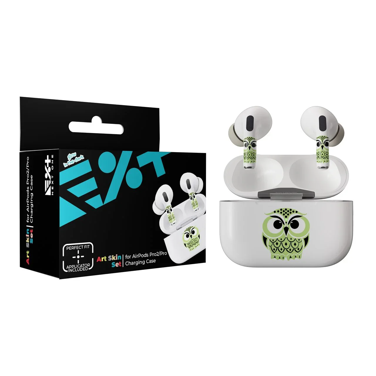 Skin NOA pentru AirPods Pro - Bufnita fosforescenta - Image 6