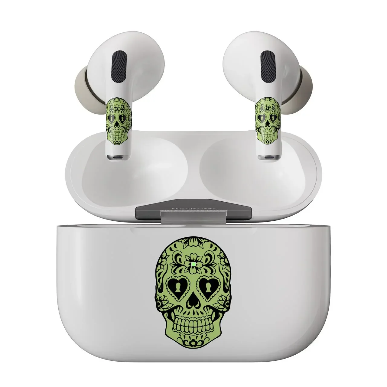 Skin NOA pentru AirPods Pro - Craniu fosforescent - Image 3