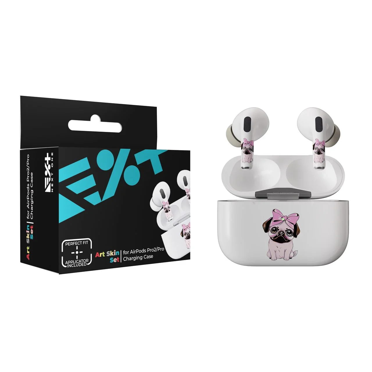 Skin NOA pentru AirPods Pro - Pug Roz - Image 5