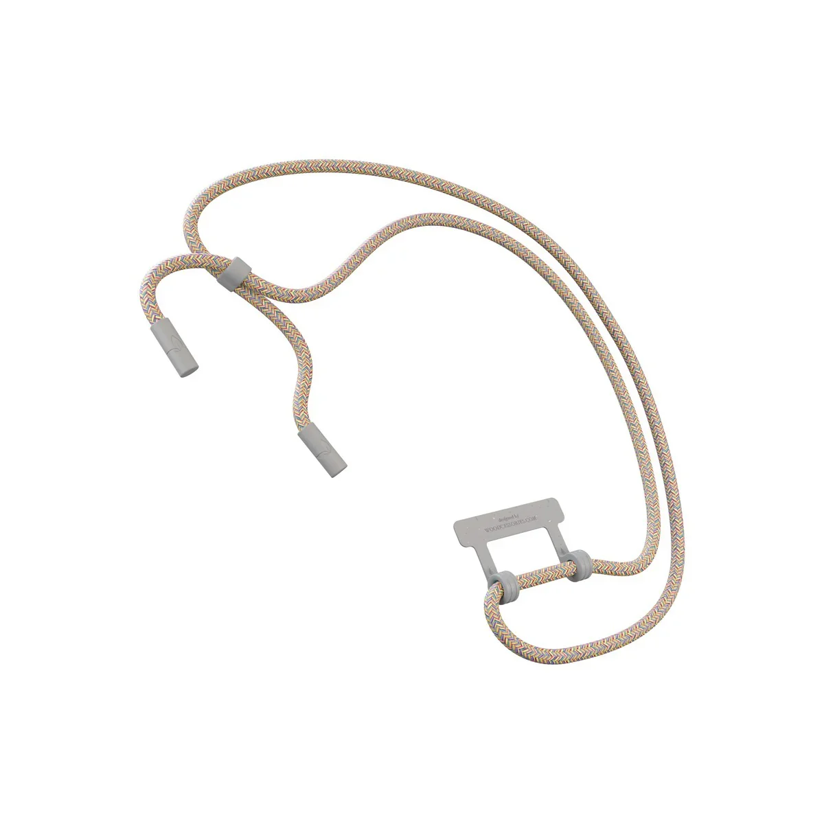 Snur Woodcessories Change Case Lanyard pentru Husa de protectie Woodcessories - Grey-Orange - Image 3