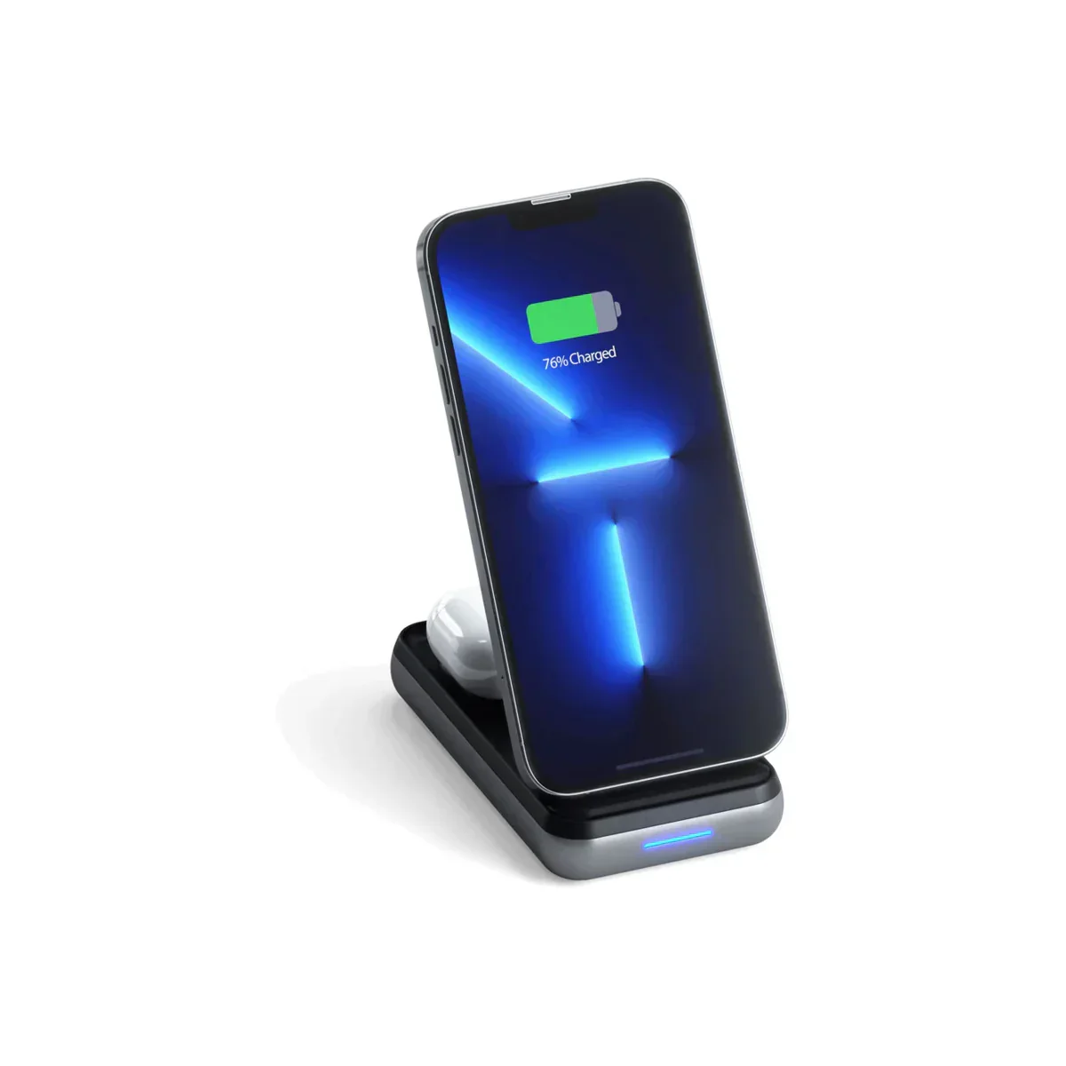 Stand de alimentare Satechi, 10000 mAh, Duo Wireless pentru iPhone & AirPods