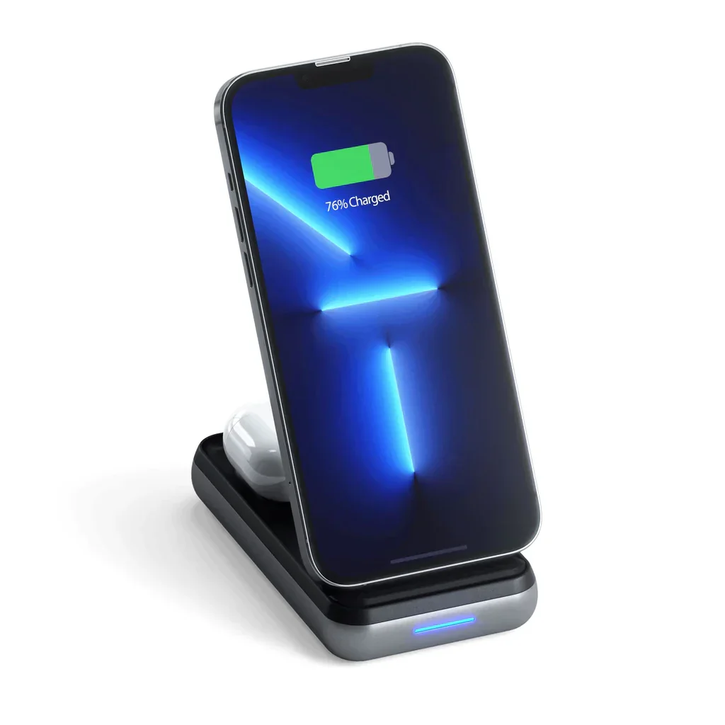 Stand de alimentare Satechi, 10000 mAh, Duo Wireless pentru iPhone & AirPods - Image 2