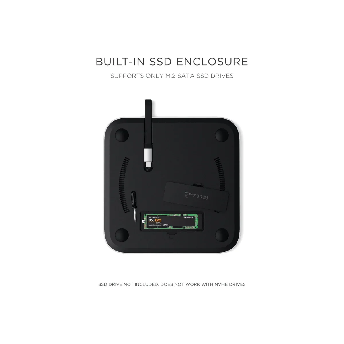 Stand și hub pentru Mac Mini / Studio cu carcasă SSD NVMe - Image 3