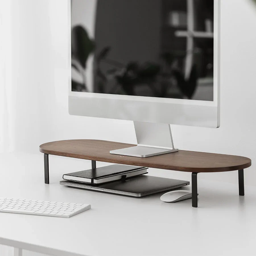 Stand Woodcessories pentru monitor Walnut/Black - Image 3