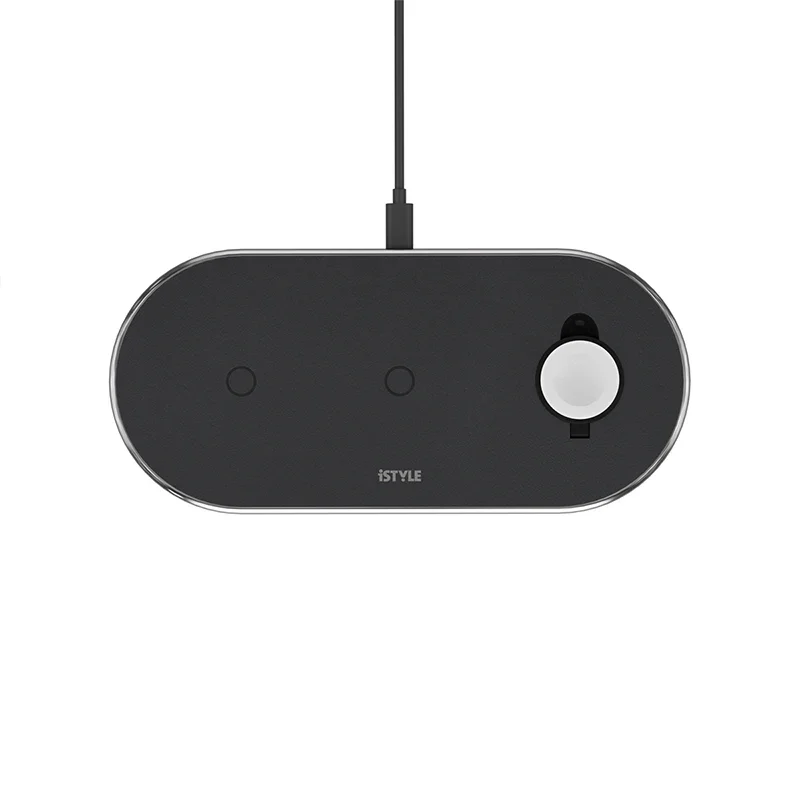 Statie de incarcare iSTYLE Wireless Charging Base 3in1, Space Grey