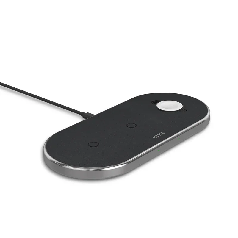 Statie de incarcare iSTYLE Wireless Charging Base 3in1, Space Grey - Image 2