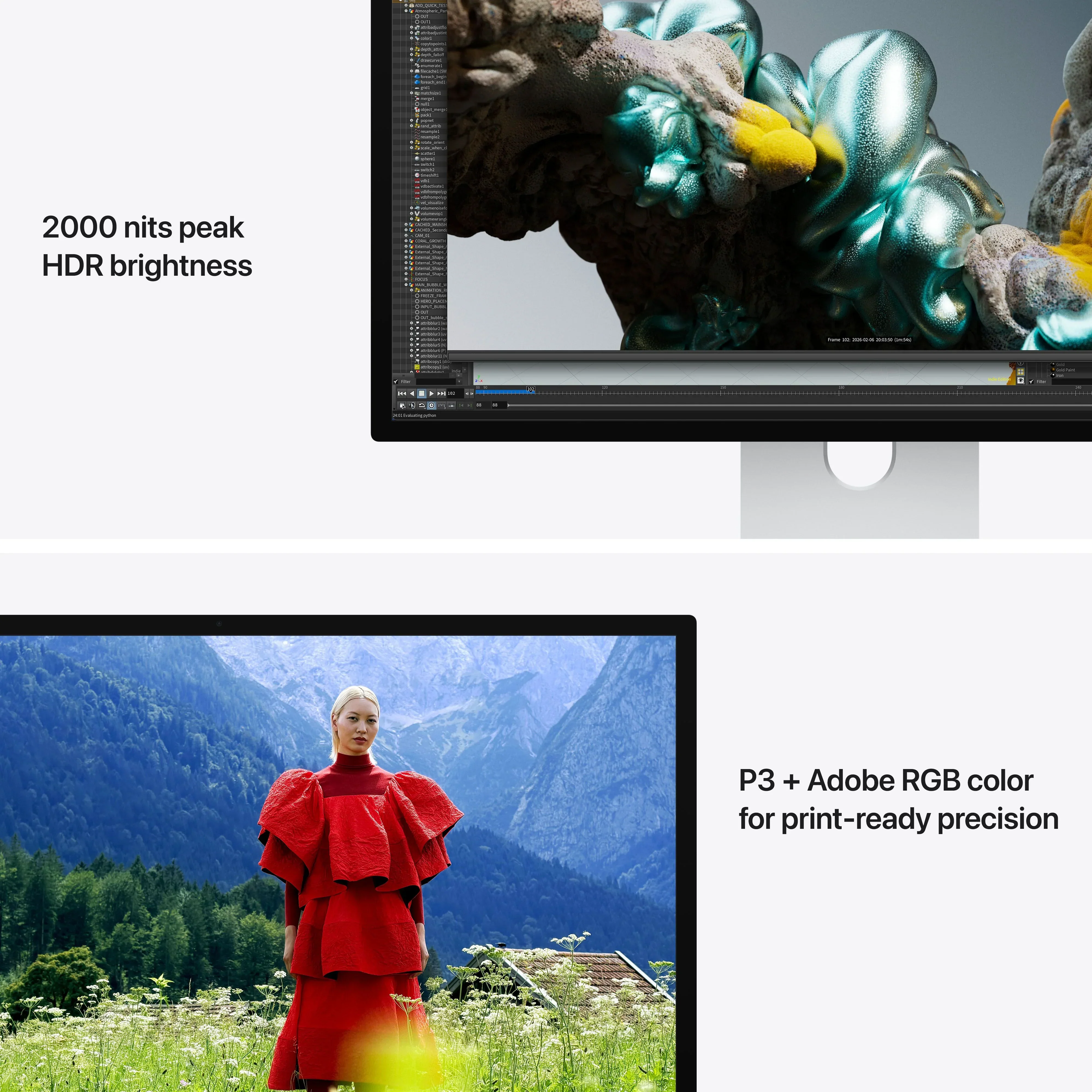 Monitor Studio Display XDR, Sticlă standard, Suport reglabil pe înclinare și înălțime - Image 4