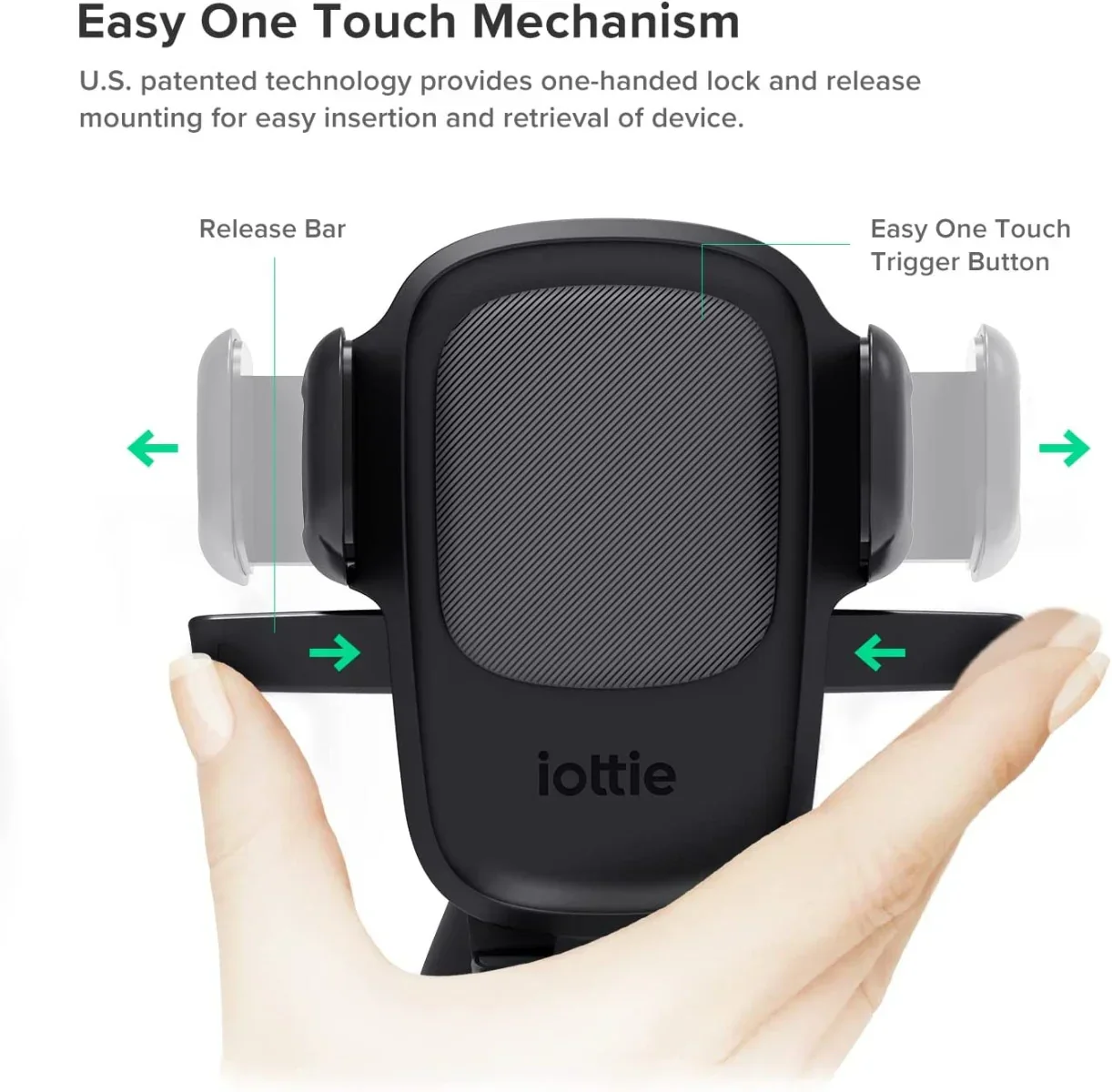 Suport auto universal iOttie Easy One Touch 5 Dash / Windshield Mount Negru - Image 2