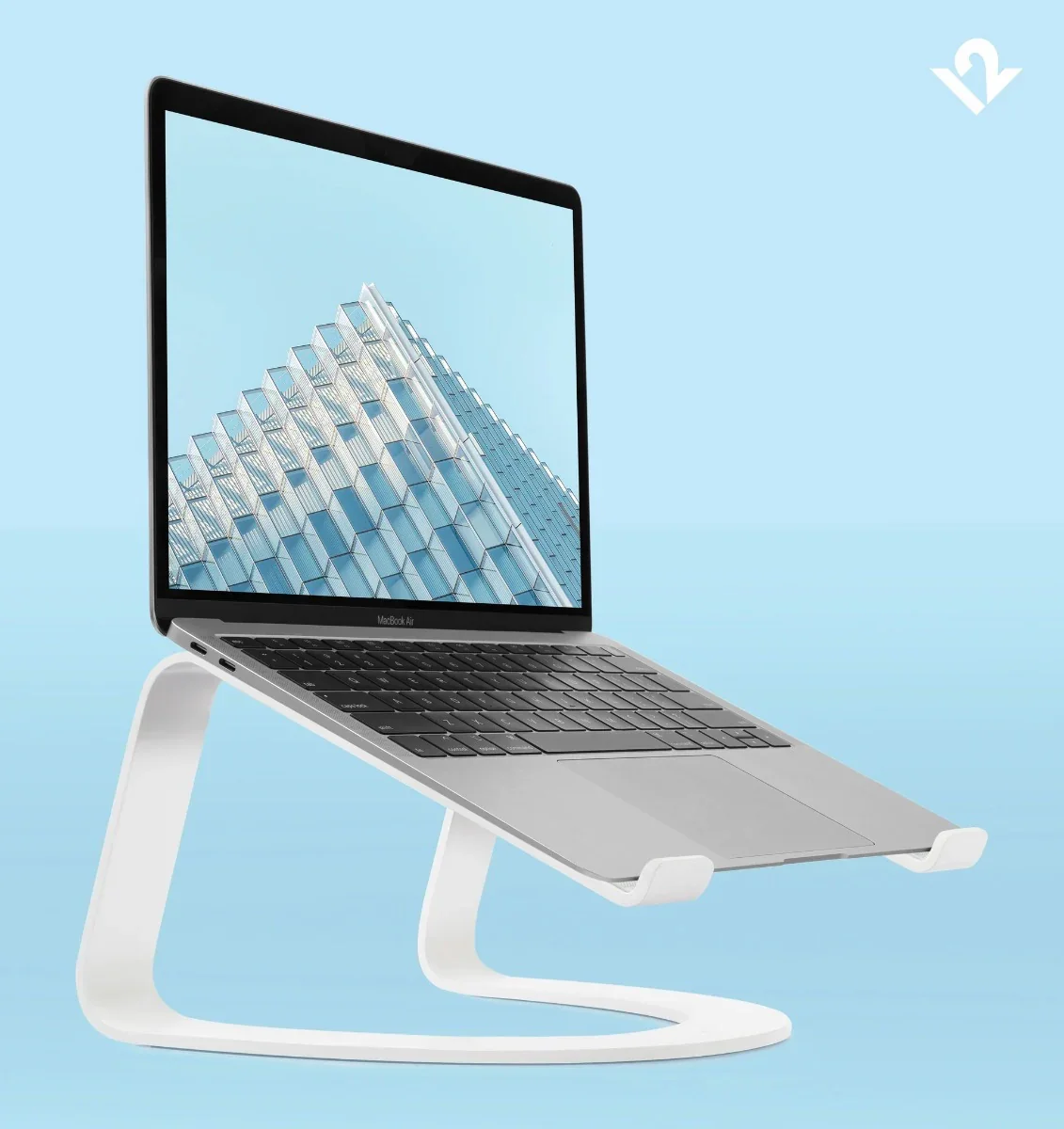 Suport Twelve South Curve pentru MacBook si laptopuri, Alb - Image 2