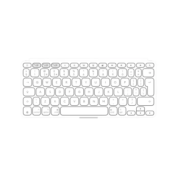 Tastatura Wireless Portabila Logitech Keys-To-Go 2, BT, Multidevice, for MAC, Alb - Image 2